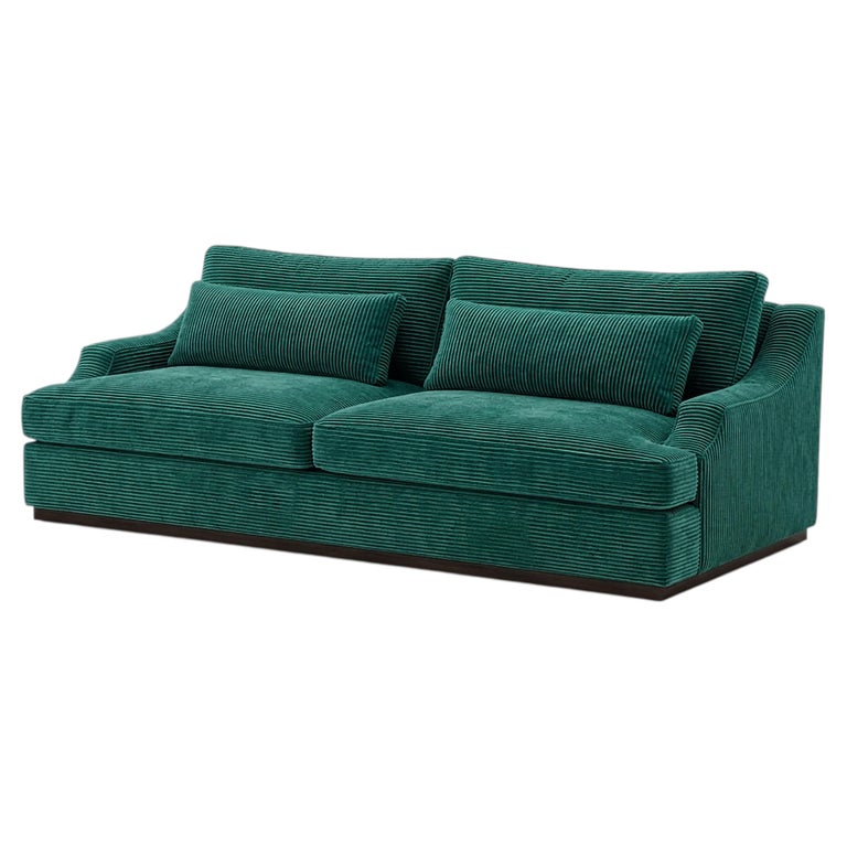 American Modern Style Sofa In Chunky Velvet with Exceptional Resistance