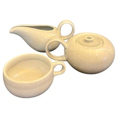 American Modern Sugar Creamer & Cup by Russel Wright For Stubenville