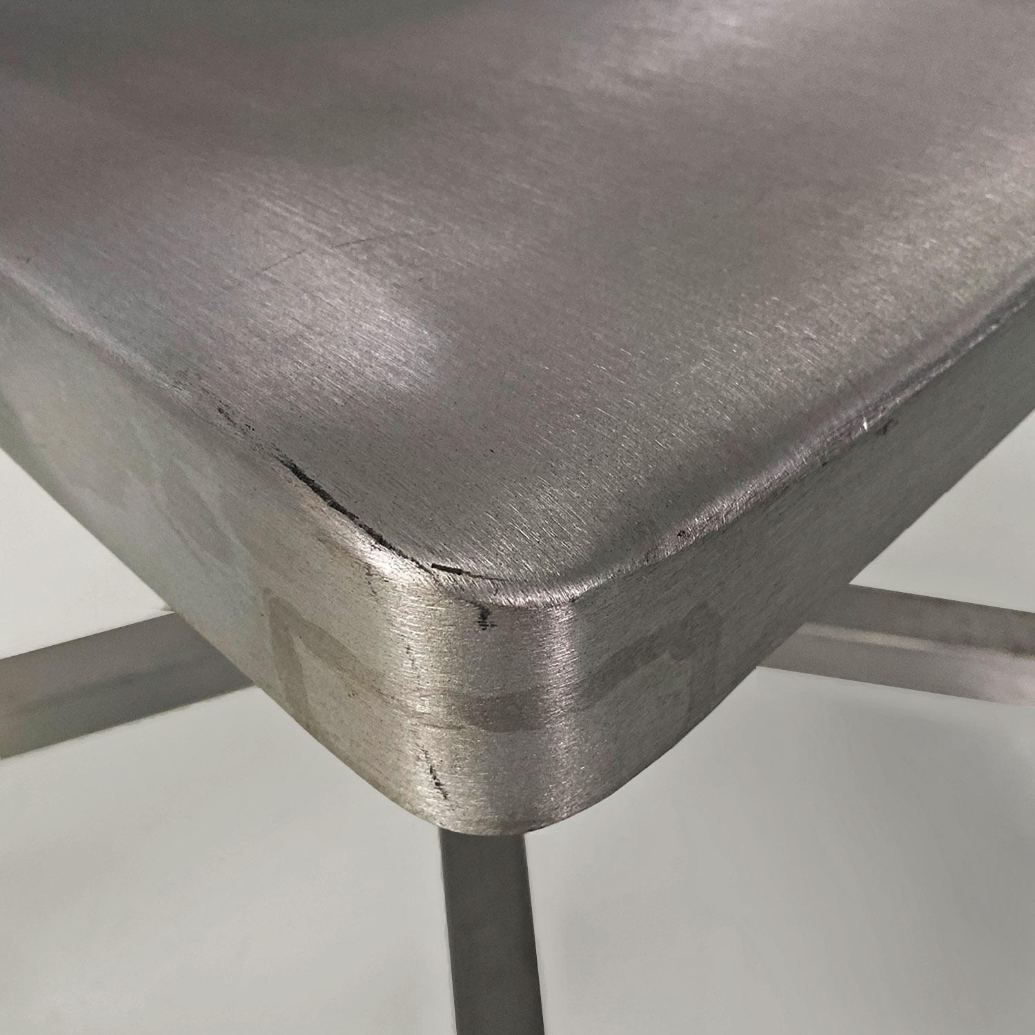 American modern swivel brushed aluminum Hudson chairs by Starck for Emeco, 2000s For Sale 10