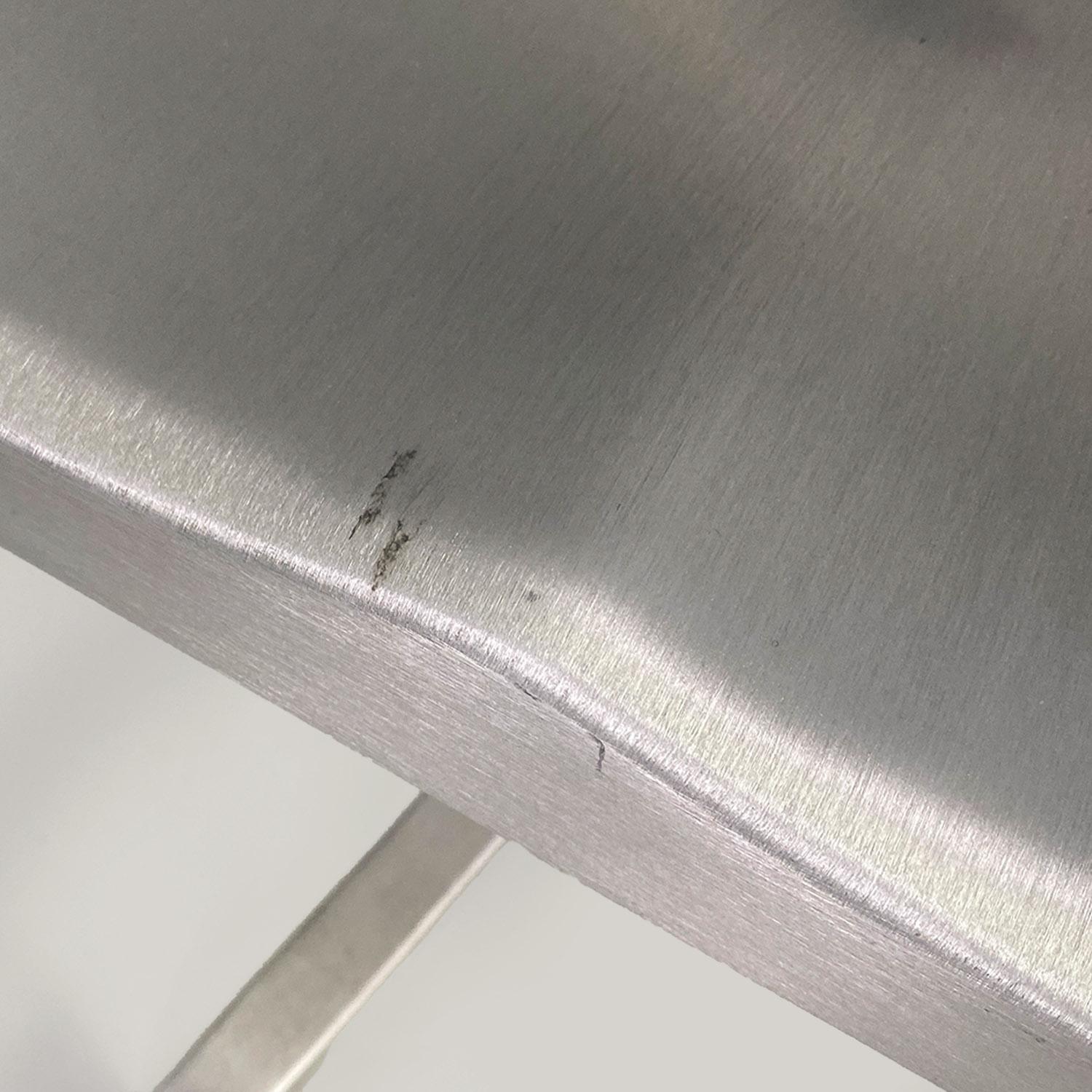 American modern swivel brushed aluminum Hudson chairs by Starck for Emeco, 2000s For Sale 13