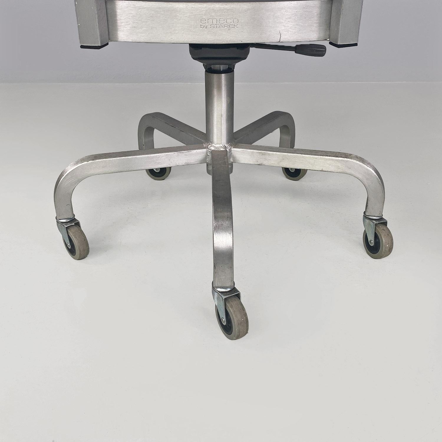 American modern swivel brushed aluminum Hudson chairs by Starck for Emeco, 2000s For Sale 4