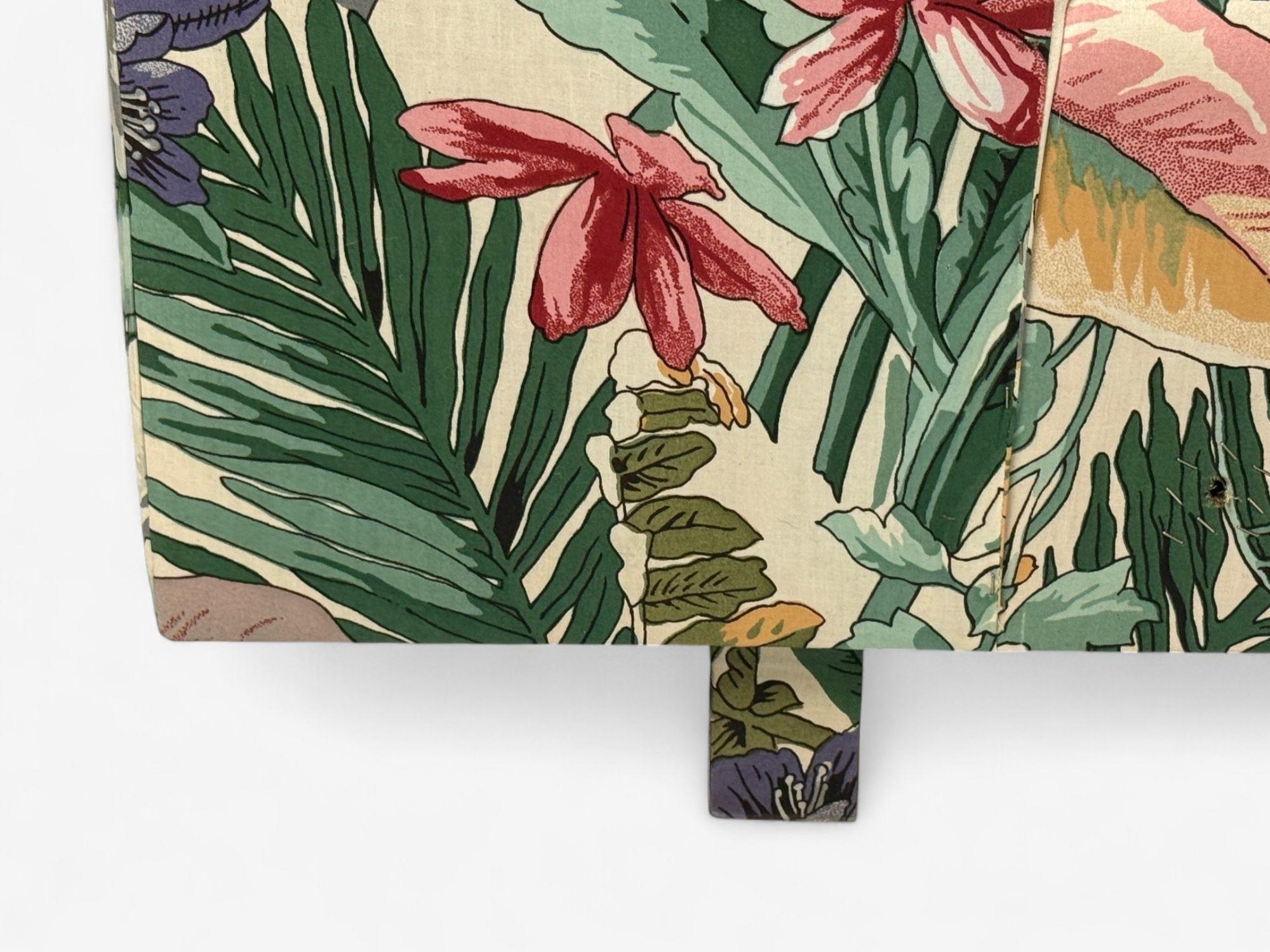 Tissu American Modern, Tropical Fabric, Monumental Custom Sofa, USA, 20e s. en vente