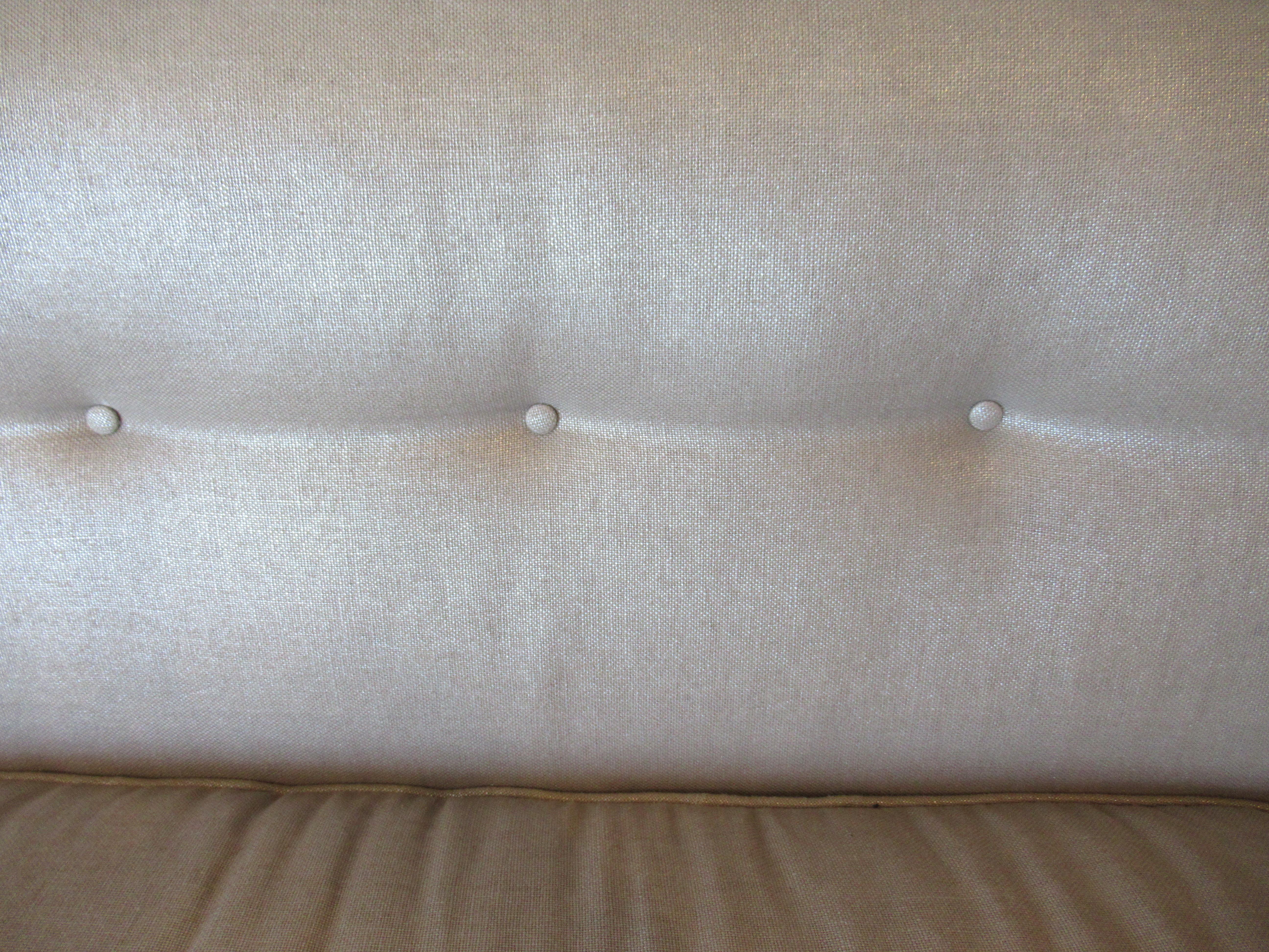 Mid-20th Century American Modern Upholstered Sec Sofa, Frank LLoyd Wright for Heritage Henredon For Sale