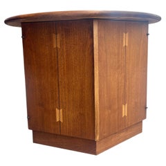 American Modern Walnut Cocktail Table Cabinet "Acclaim" Series by Lane Furniture