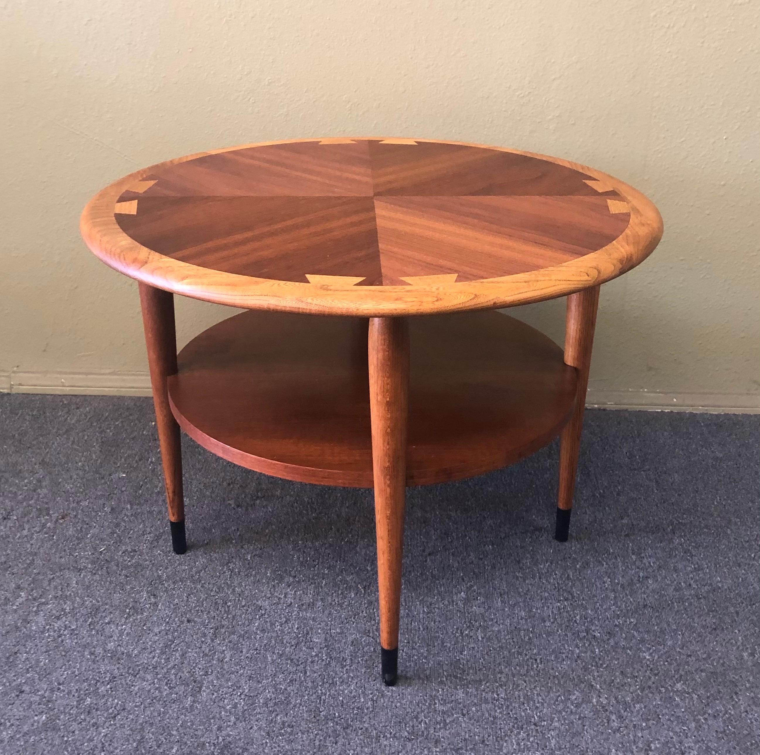 American modern walnut small coffee or side table from the 
