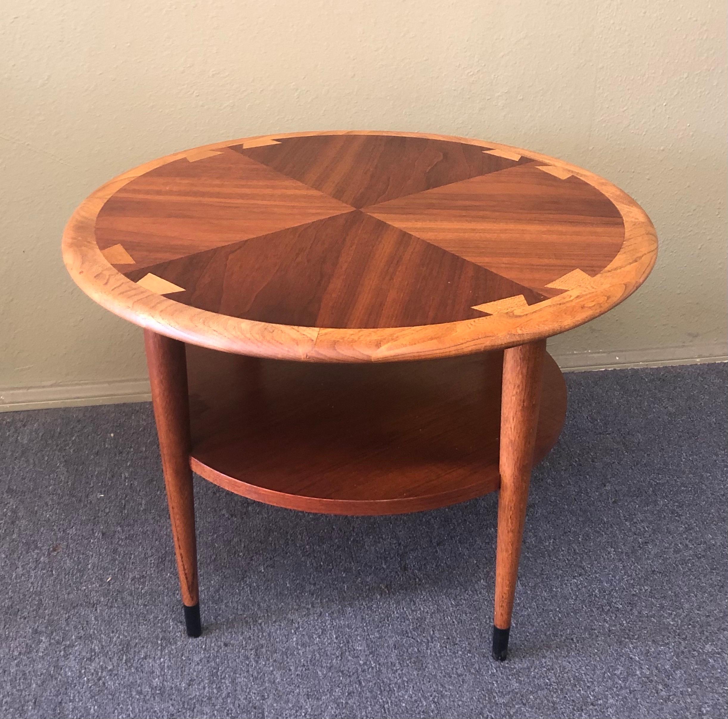 Oak American Modern Walnut Coffee or Side Table 