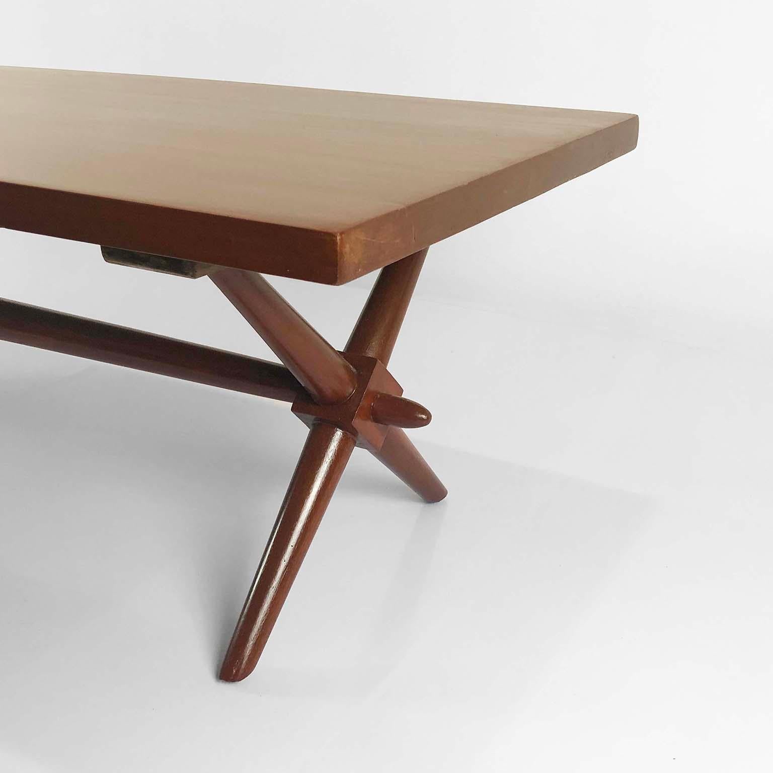 Mid-Century Modern American Modern Walnut Coffee Table Designed by Robsjohn Gibbings