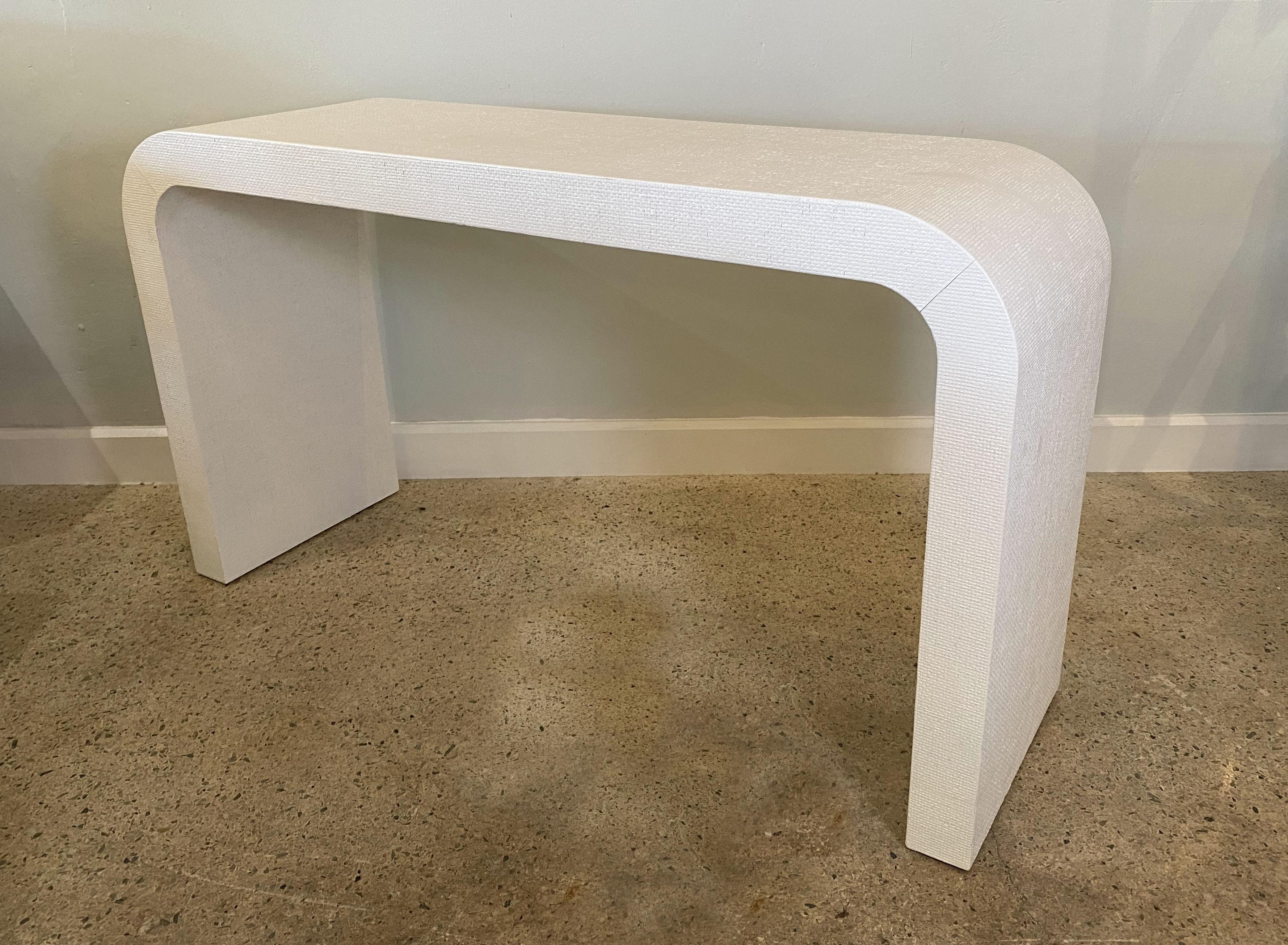 Mid-Century Modern American Modern White Murano Linen 