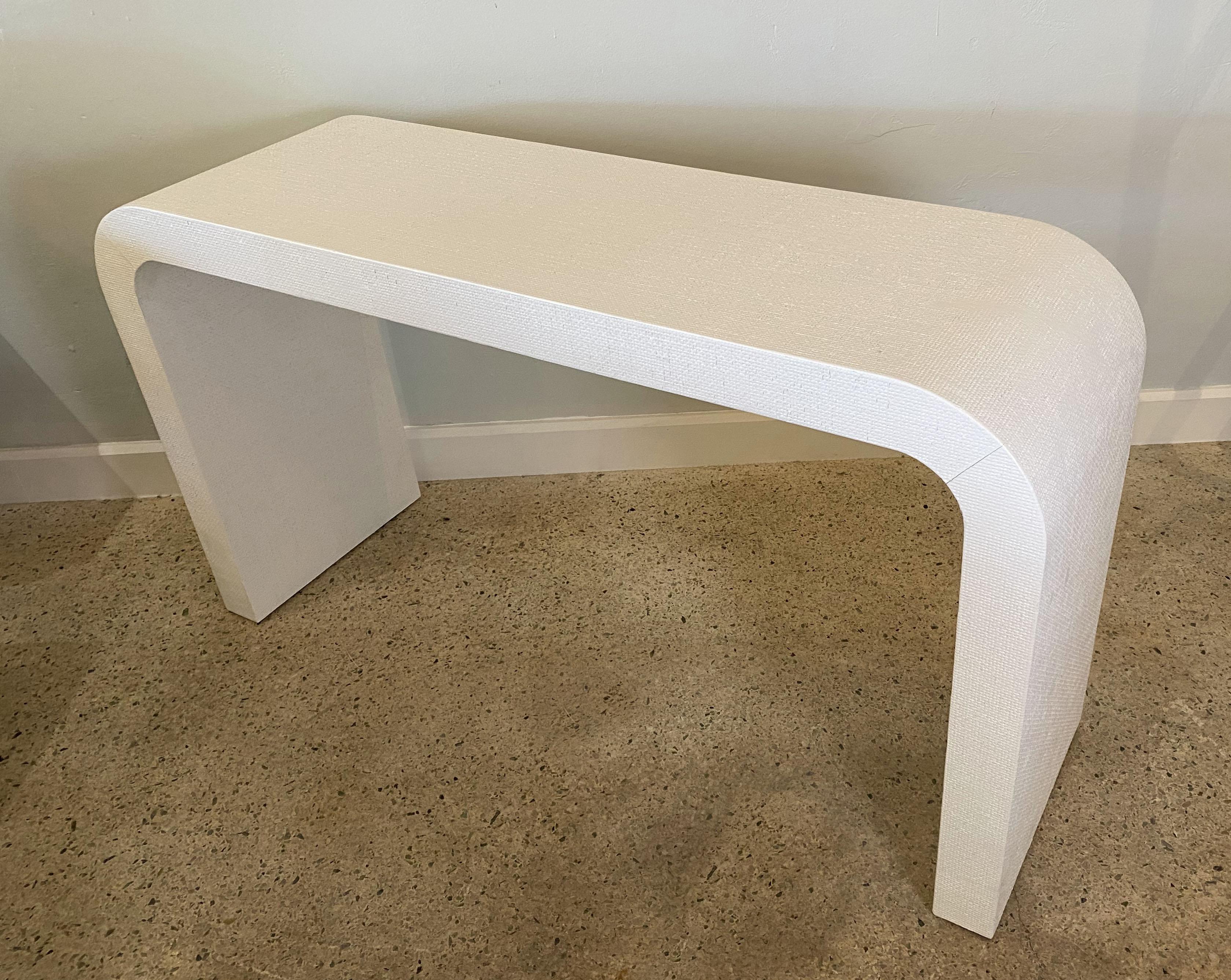 American Modern White Murano Linen 
