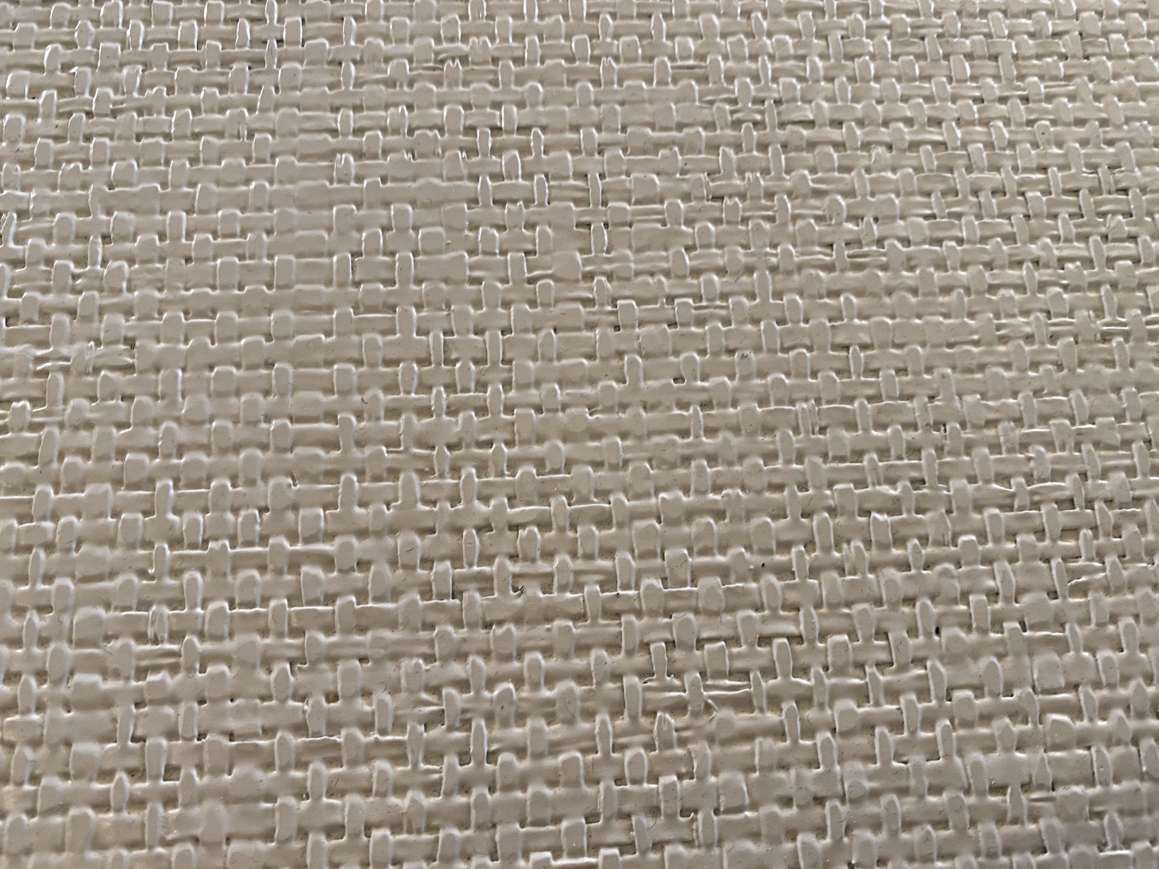 Late 20th Century American Modern White Murano Linen 