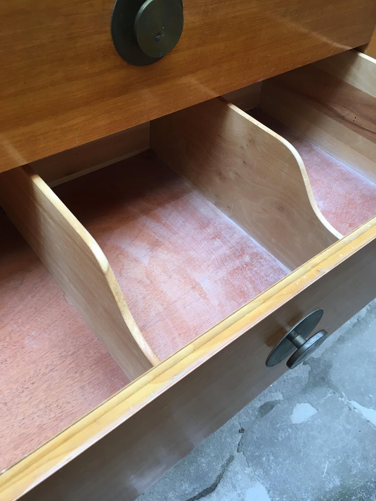 American Moderne Tall Blonde Dresser