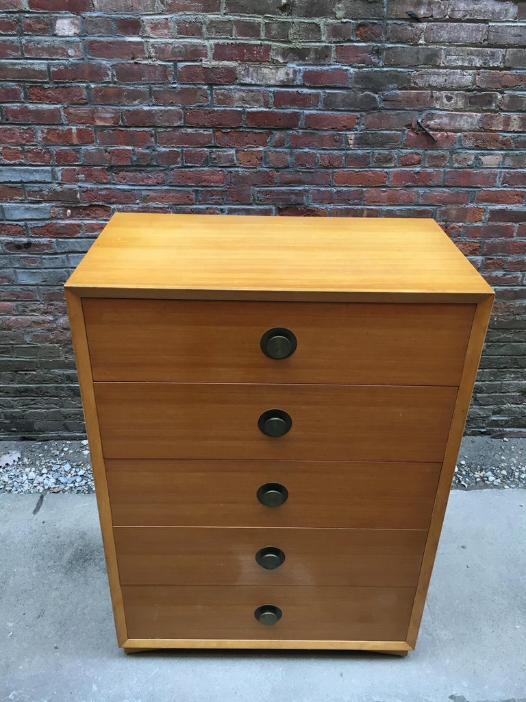 American Moderne Tall Blonde Dresser