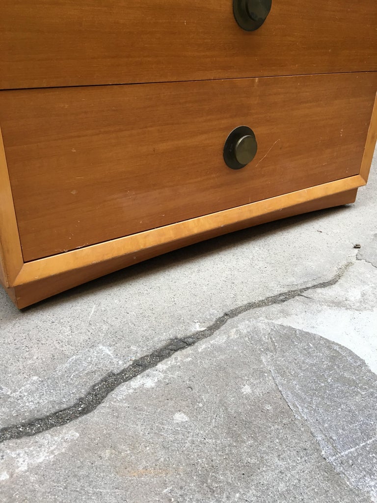 American Moderne Tall Blonde Dresser