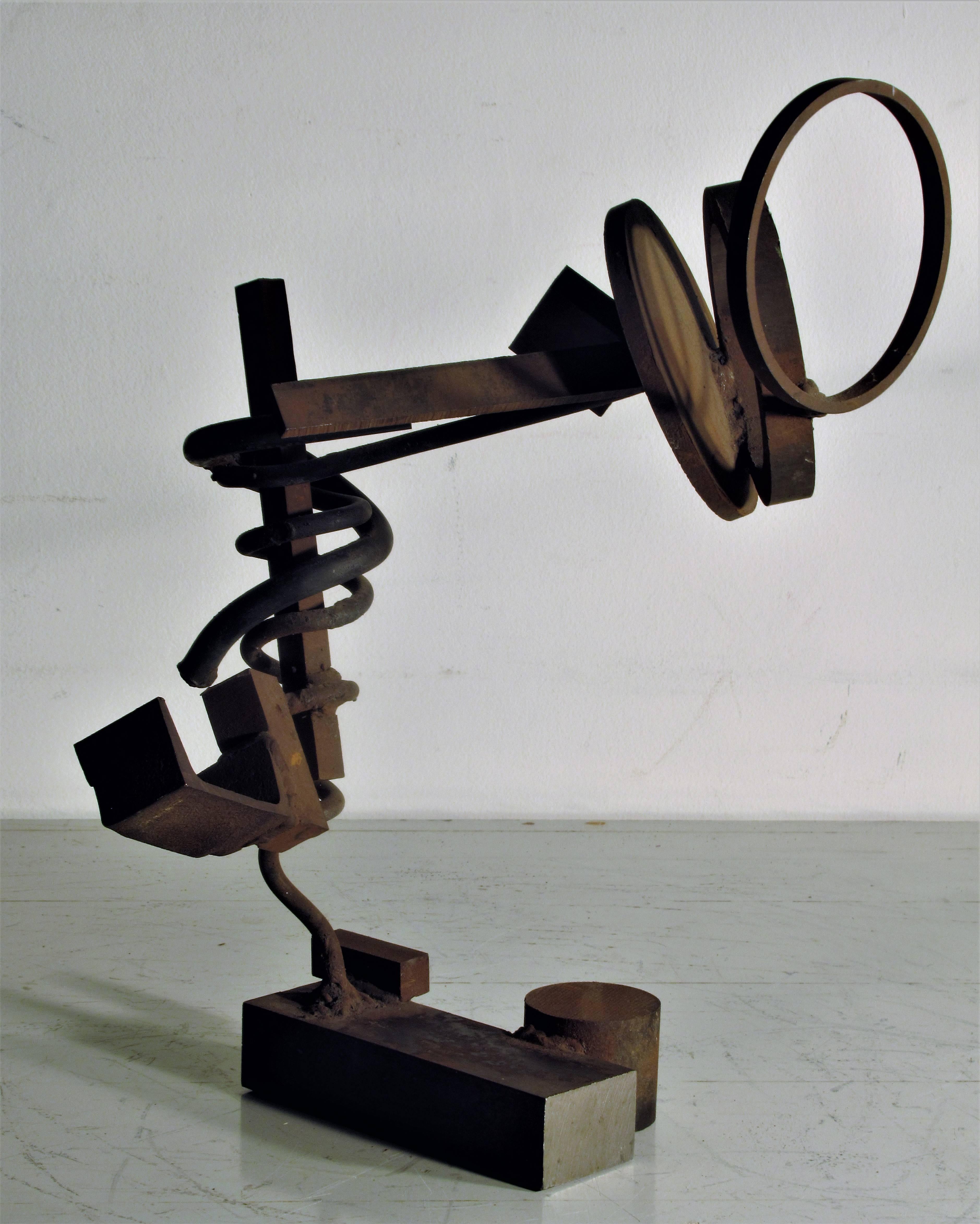 Mid-Century Modern   Steel Construction Sculpture by William Sellers