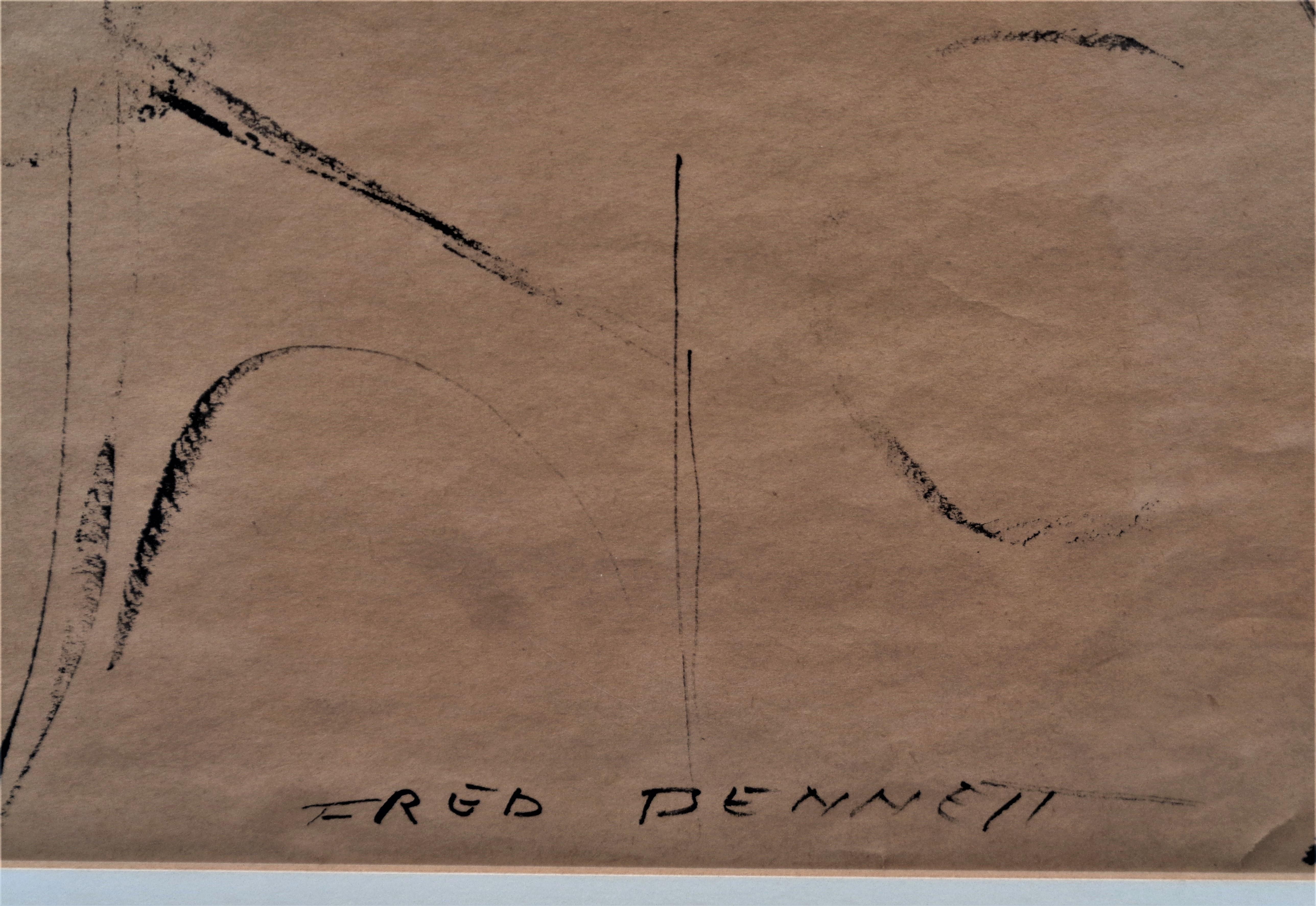 Pintura de contorno Figura desnuda masculina, circa 1960 Estadounidense en venta