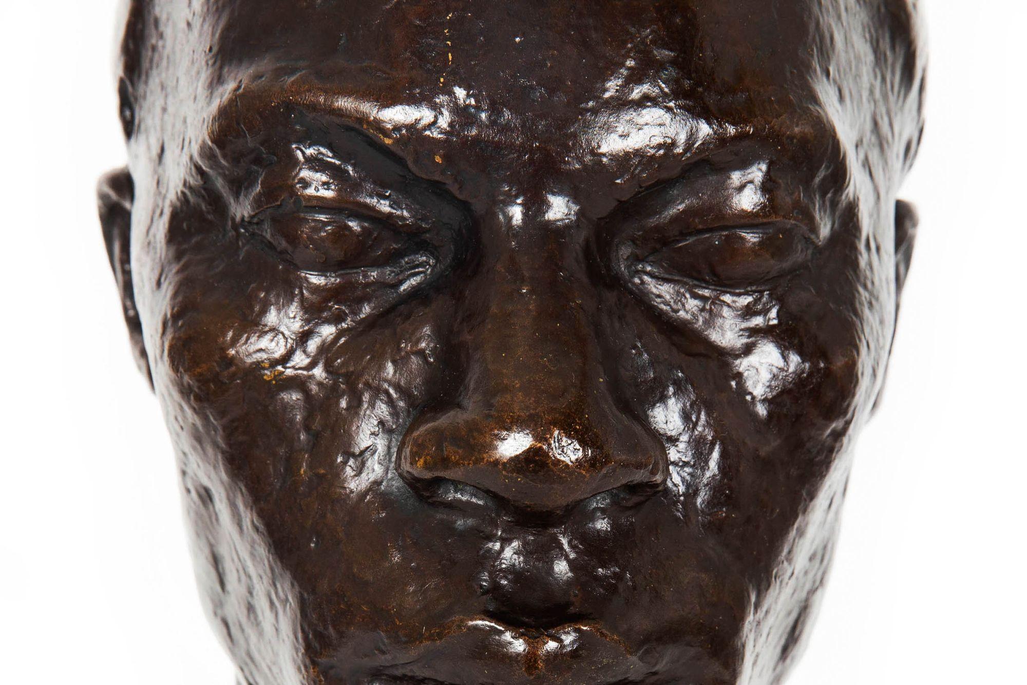 Scultura modernista americana Busto di uomo di Lucile Leslie Swan & Valsuani in vendita 4