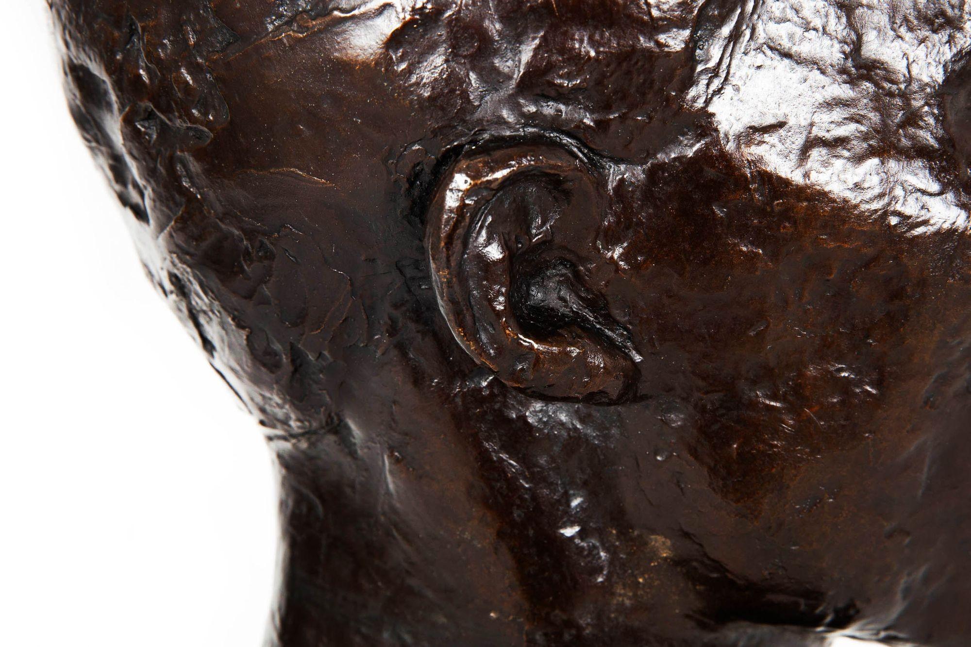 Scultura modernista americana Busto di uomo di Lucile Leslie Swan & Valsuani in vendita 6