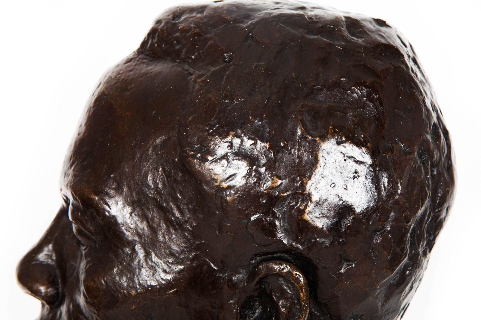 Scultura modernista americana Busto di uomo di Lucile Leslie Swan & Valsuani in vendita 11