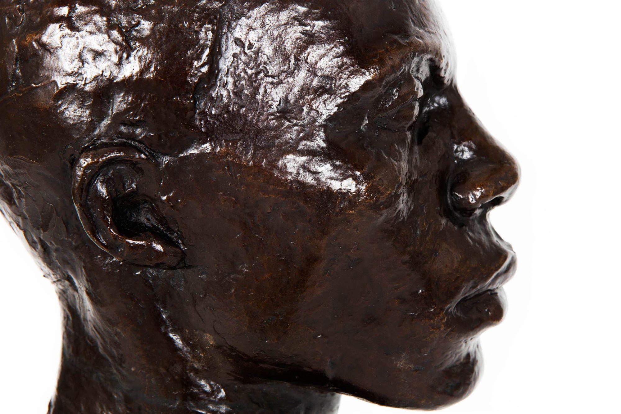 Scultura modernista americana Busto di uomo di Lucile Leslie Swan & Valsuani in vendita 12
