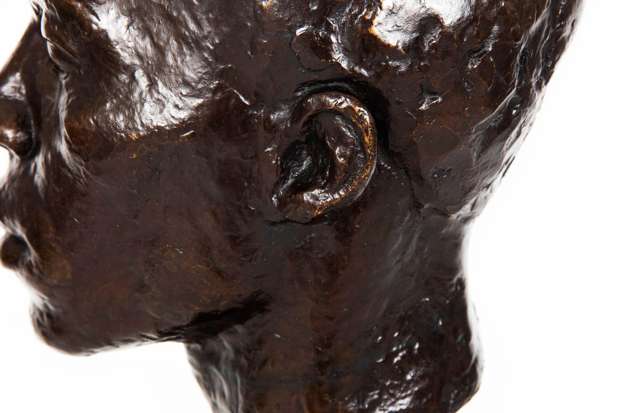 Scultura modernista americana Busto di uomo di Lucile Leslie Swan & Valsuani in vendita 13