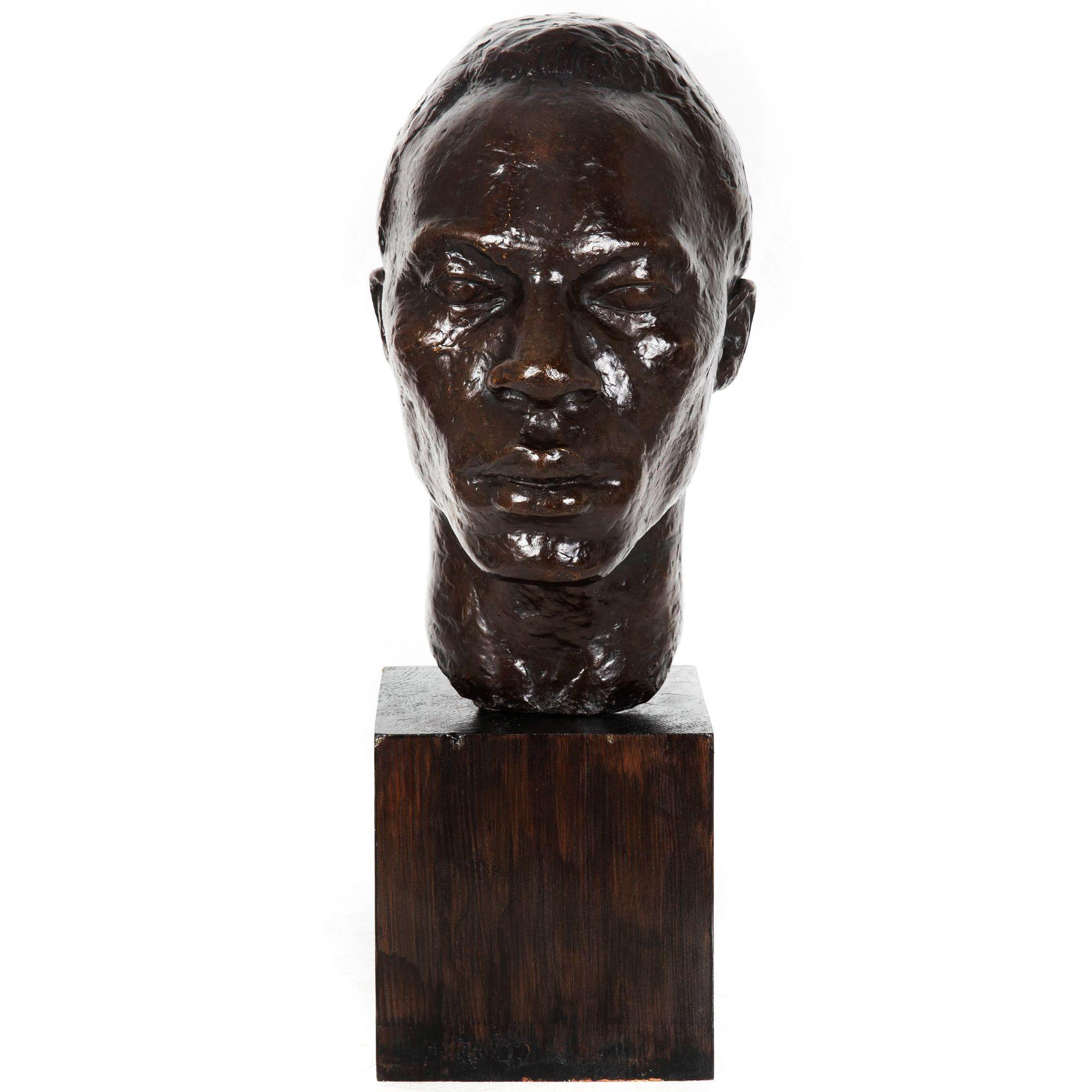 Lucile Leslie Swan
Stati Uniti, 1890-1965

Busto di un uomo

Bronzo patinato a cera persa  firmato nel calco 