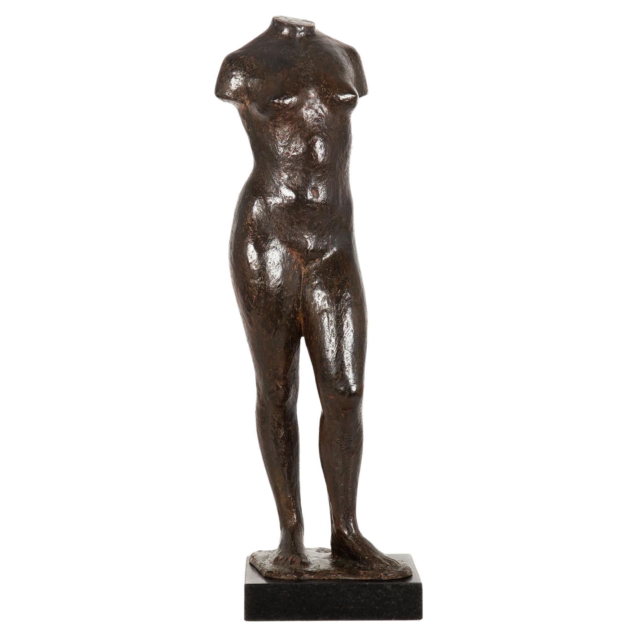 American Modernist Sculpture “Standing Female” by Floyd Tennison Dewitt