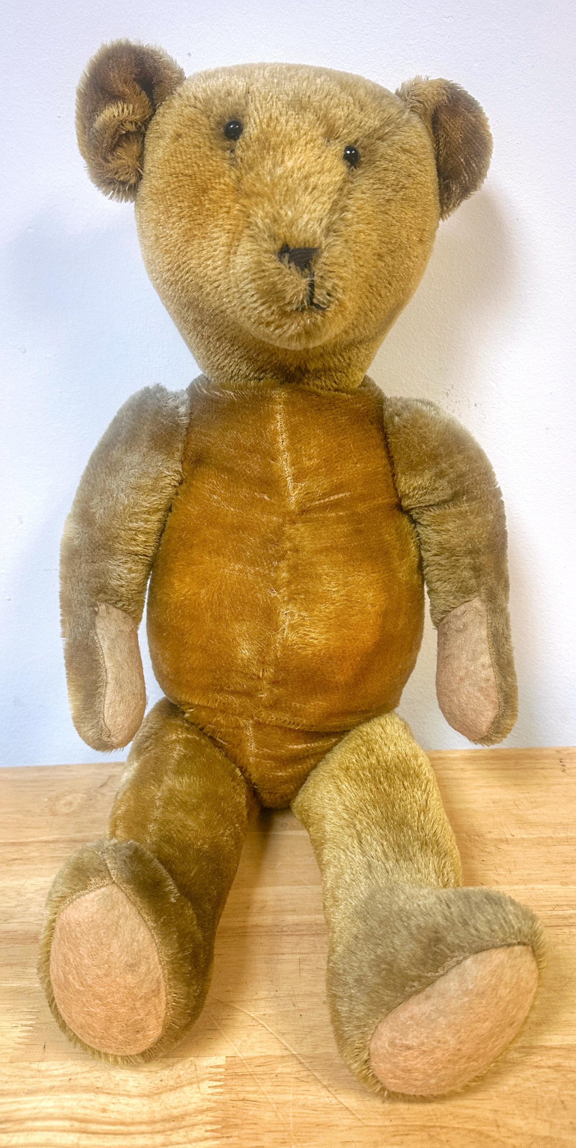 Amerikanischer Mohair & Stroh Teddybär mit Zapfennase, 'Franklin' im Zustand „Gut“ im Angebot in West Palm Beach, FL