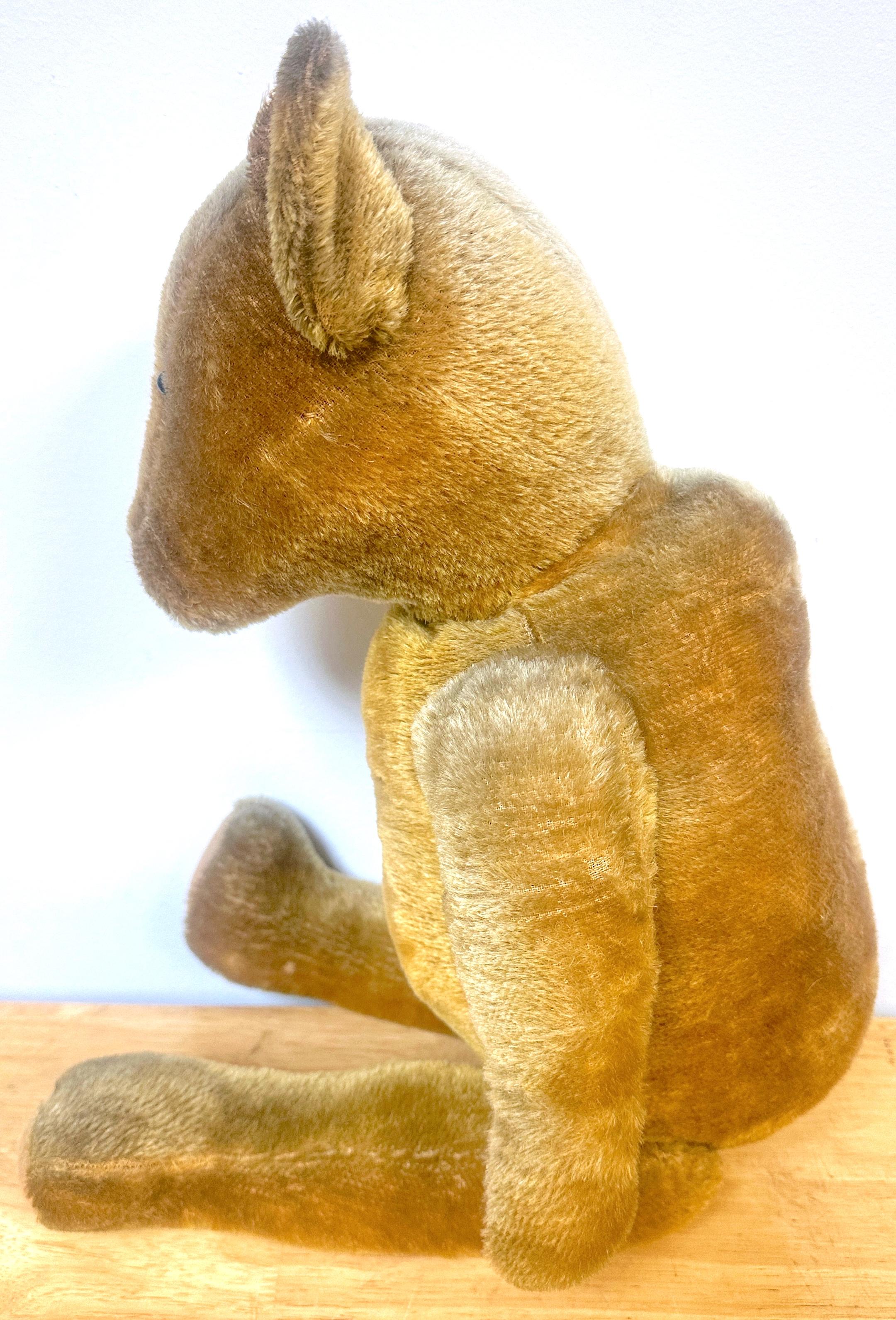 Amerikanischer Mohair & Stroh Teddybär mit Zapfennase, 'Franklin' (20. Jahrhundert) im Angebot