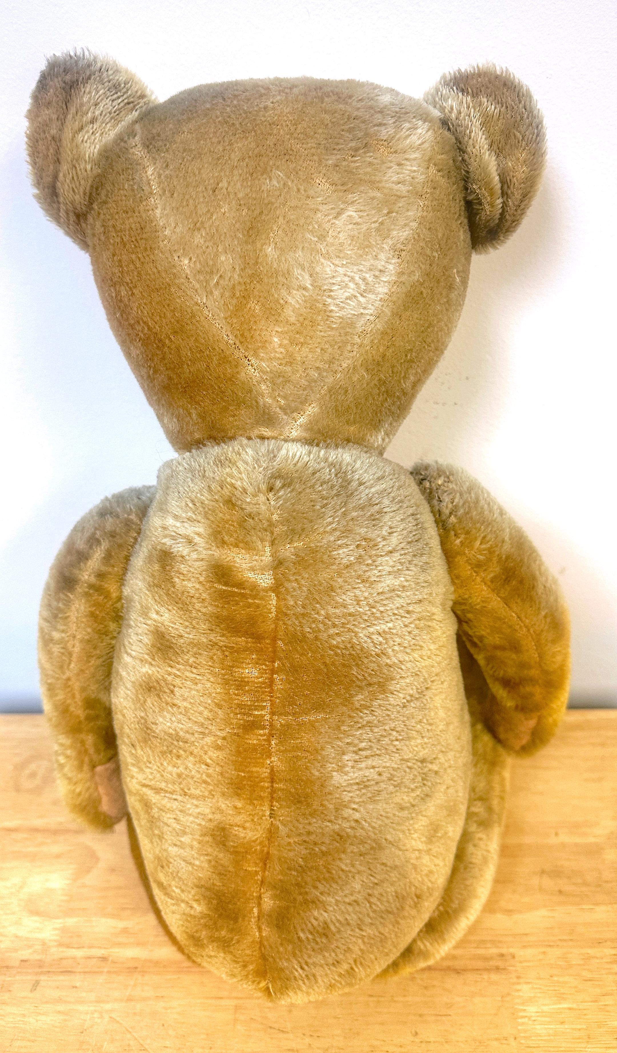 Amerikanischer Mohair & Stroh Teddybär mit Zapfennase, 'Franklin' (Mohairwolle) im Angebot