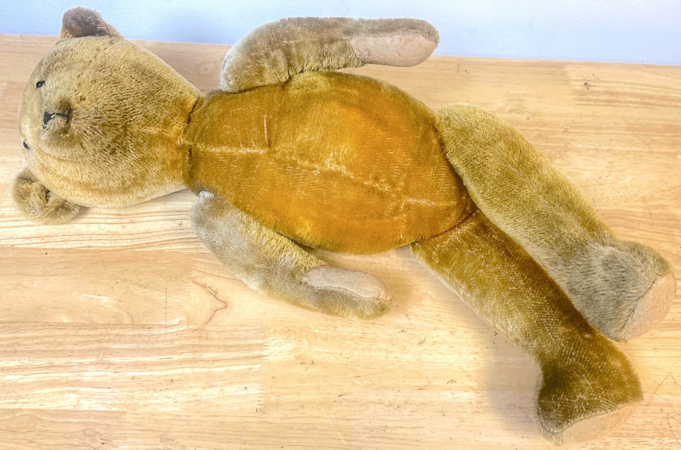 Amerikanischer Mohair & Stroh Teddybär mit Zapfennase, 'Franklin' im Angebot 1
