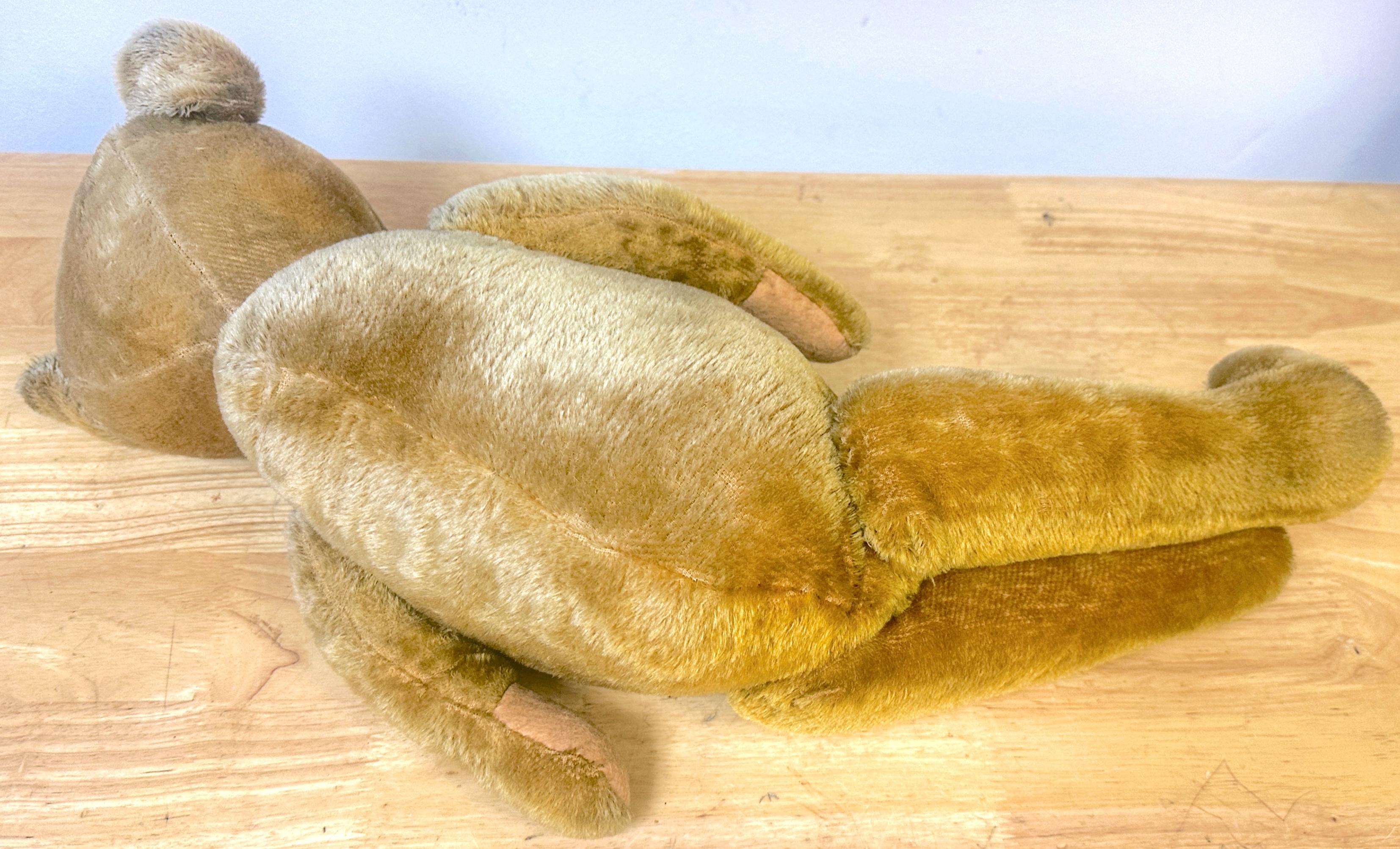 Amerikanischer Mohair & Stroh Teddybär mit Zapfennase, 'Franklin' im Angebot 2