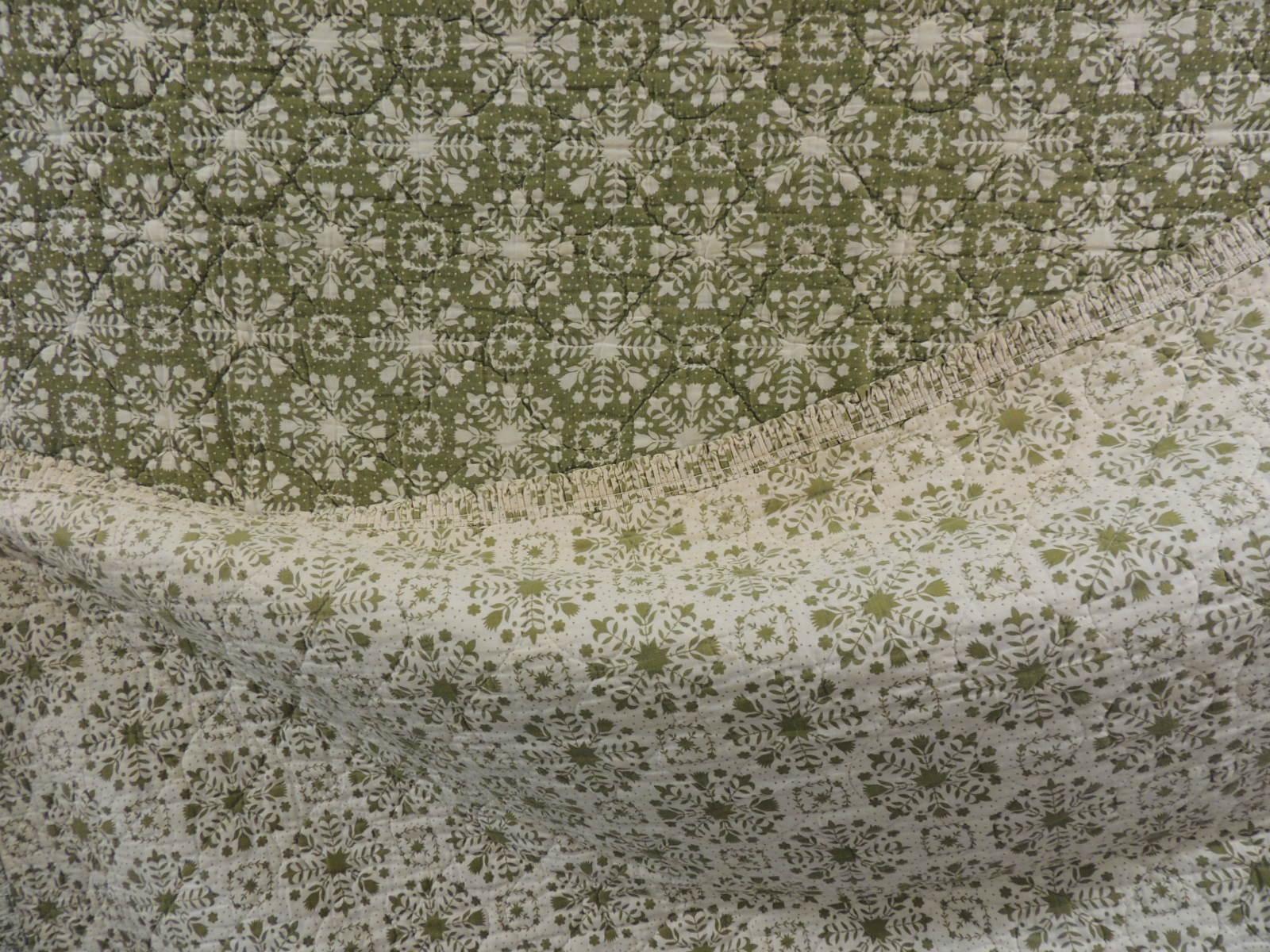 moss green quilt