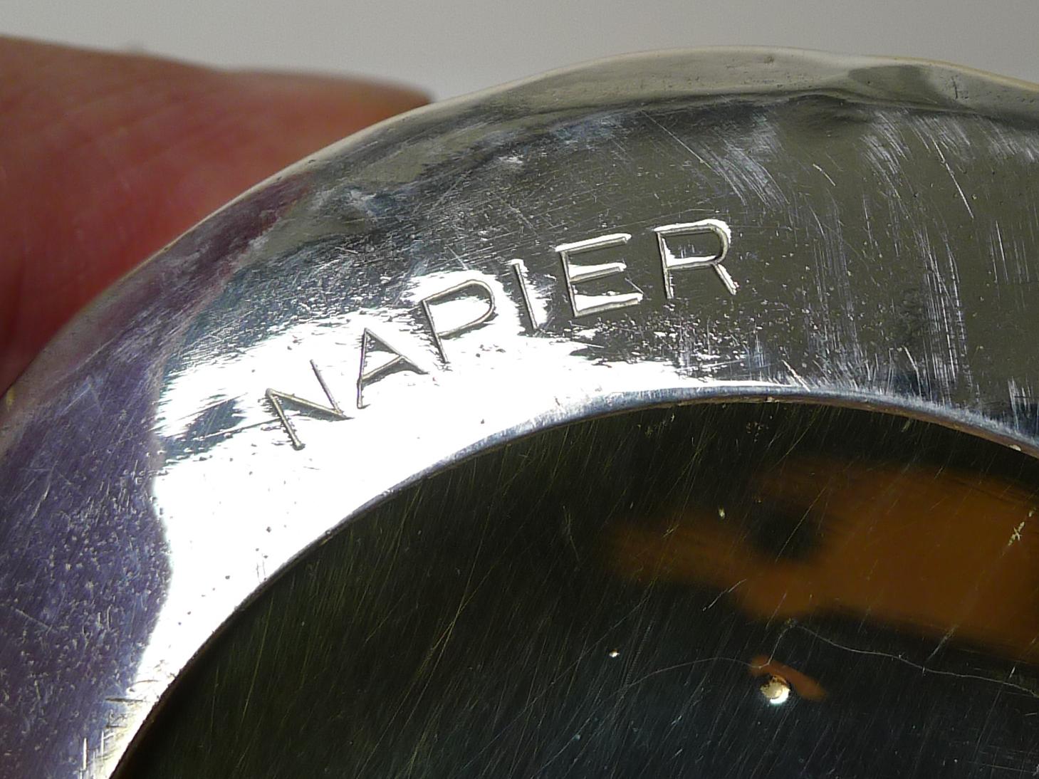 American Napier Recipe / Menu Cocktail Shaker C.1930's 6