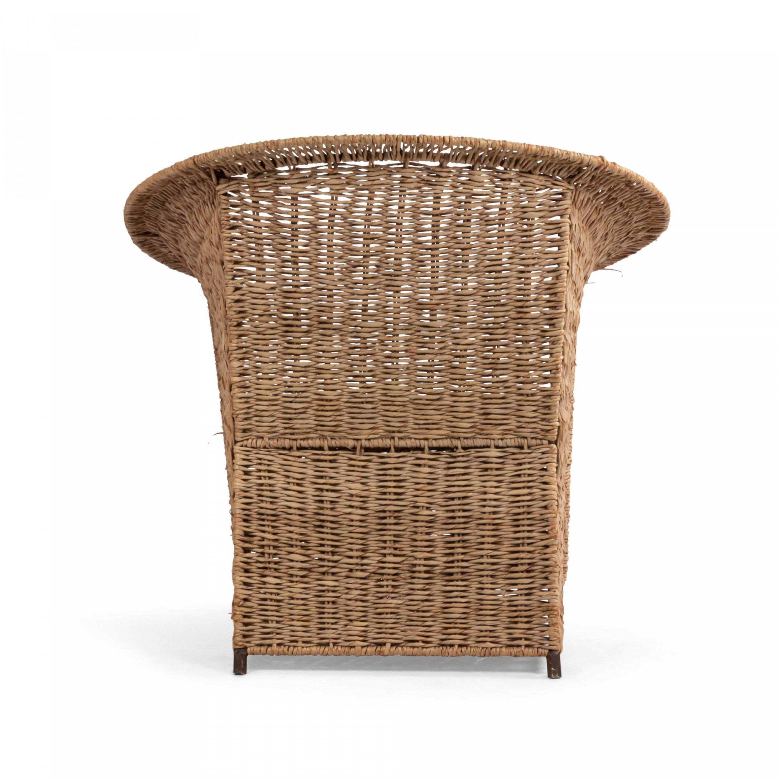 Silla tejida de ratán natural americano Ratán en venta