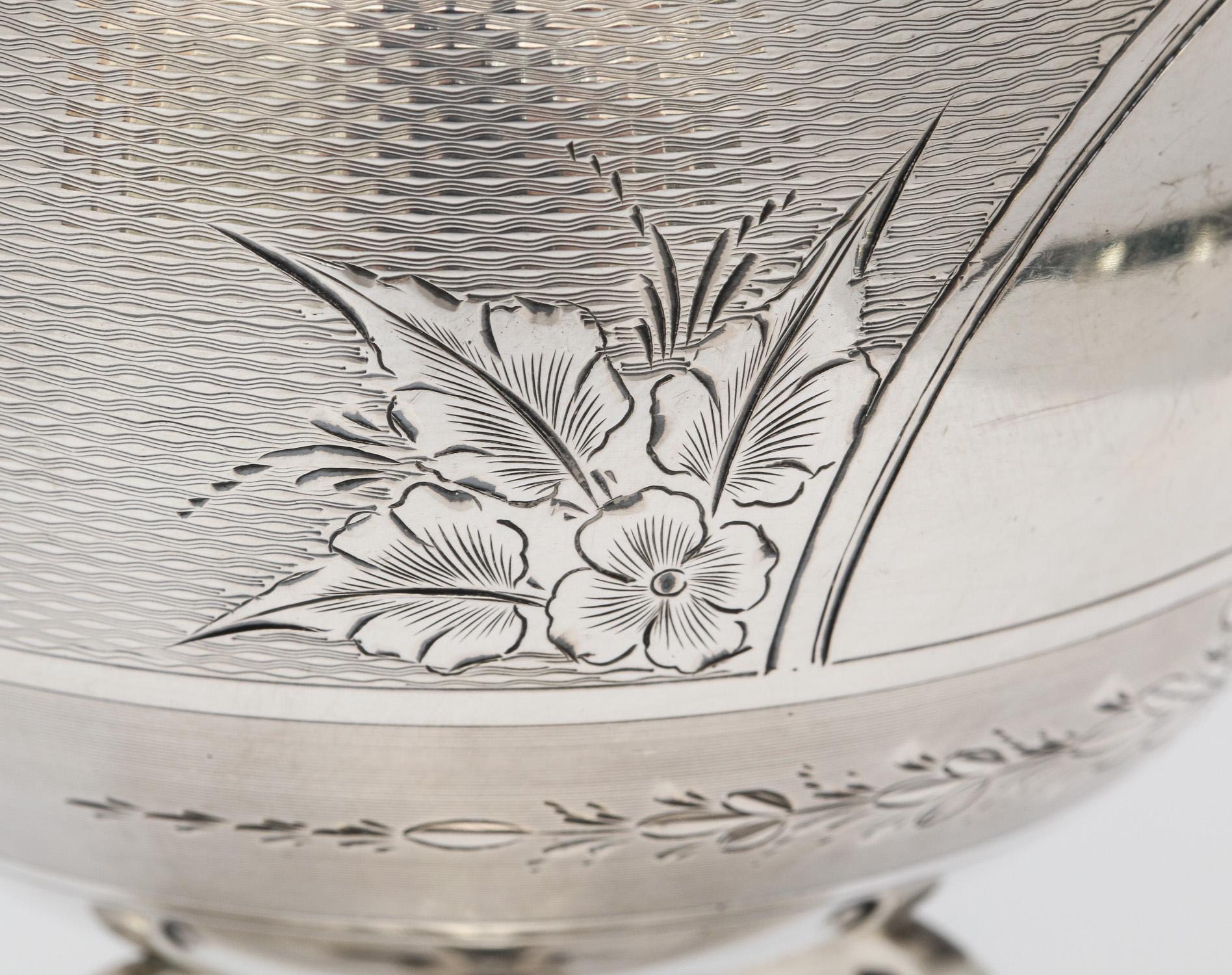 American, Neoclassical Coin Silver Vase by Gorham 3