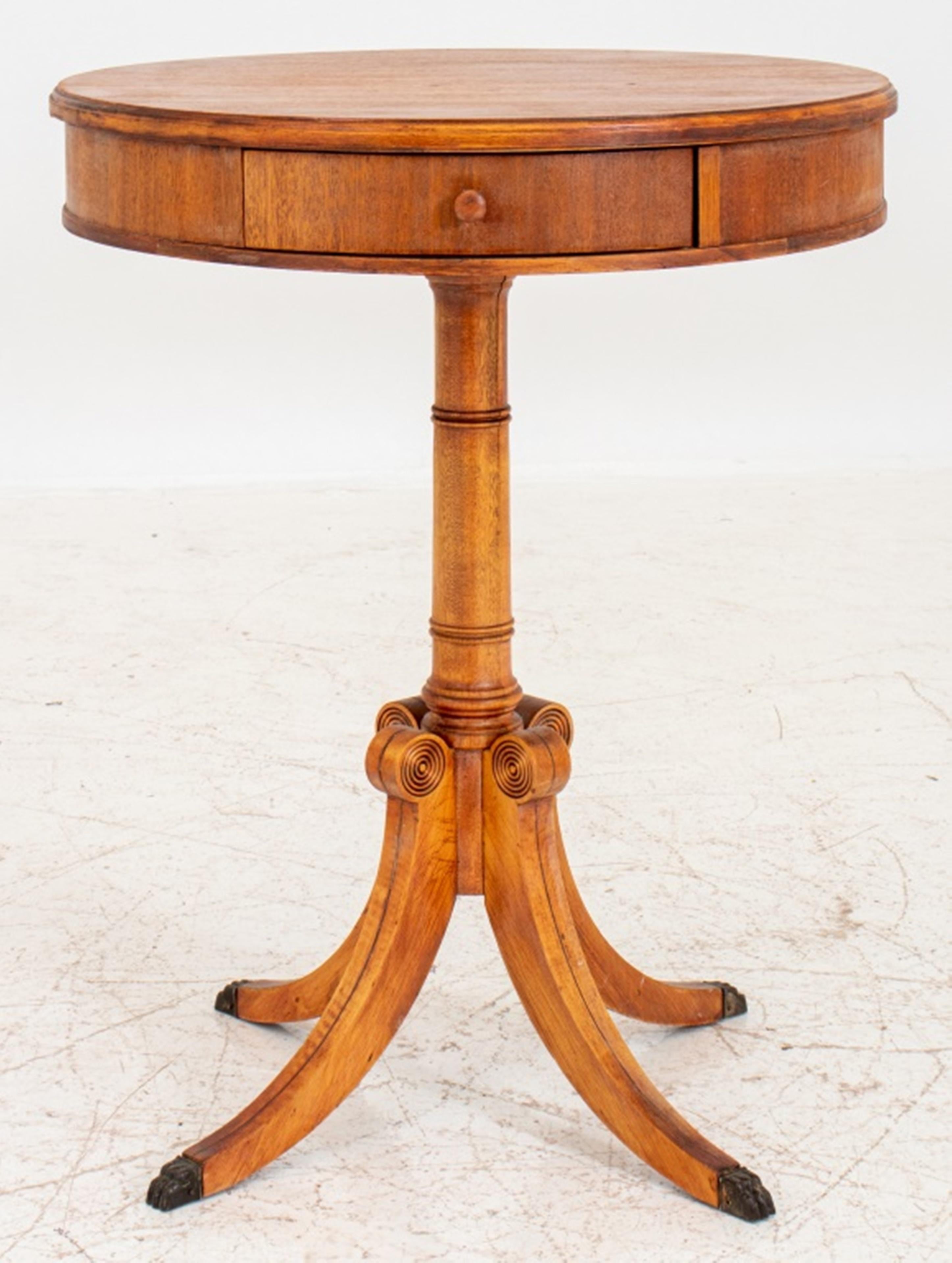 20th Century American Neoclassical Style Wood Side Table For Sale