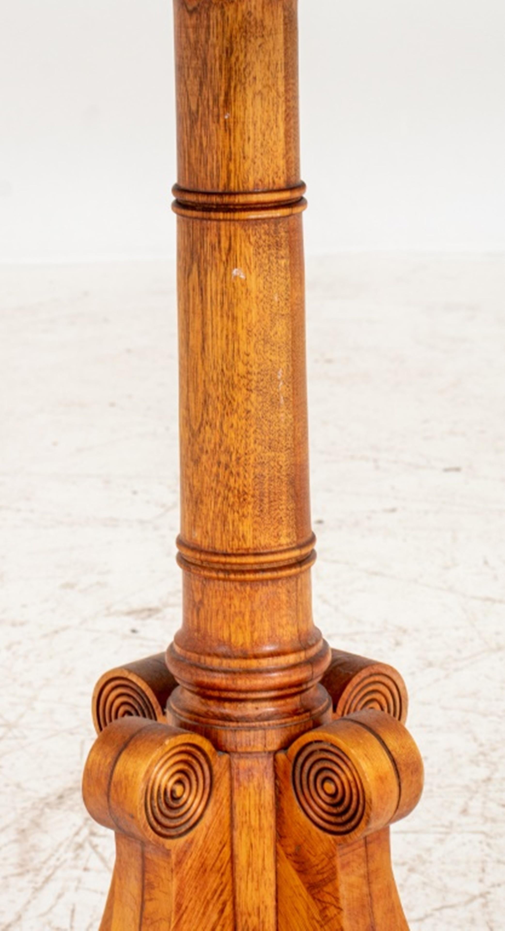 American Neoclassical Style Wood Side Table For Sale 1