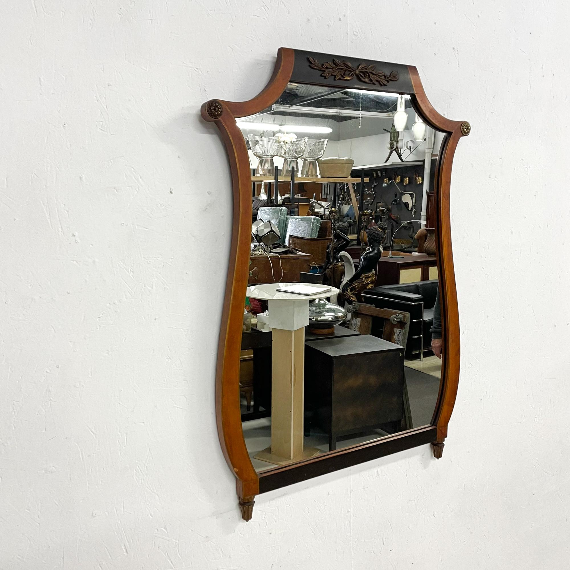 Wood 1940s American Neoclassical Wall Mirror by Landstrom Furniture
