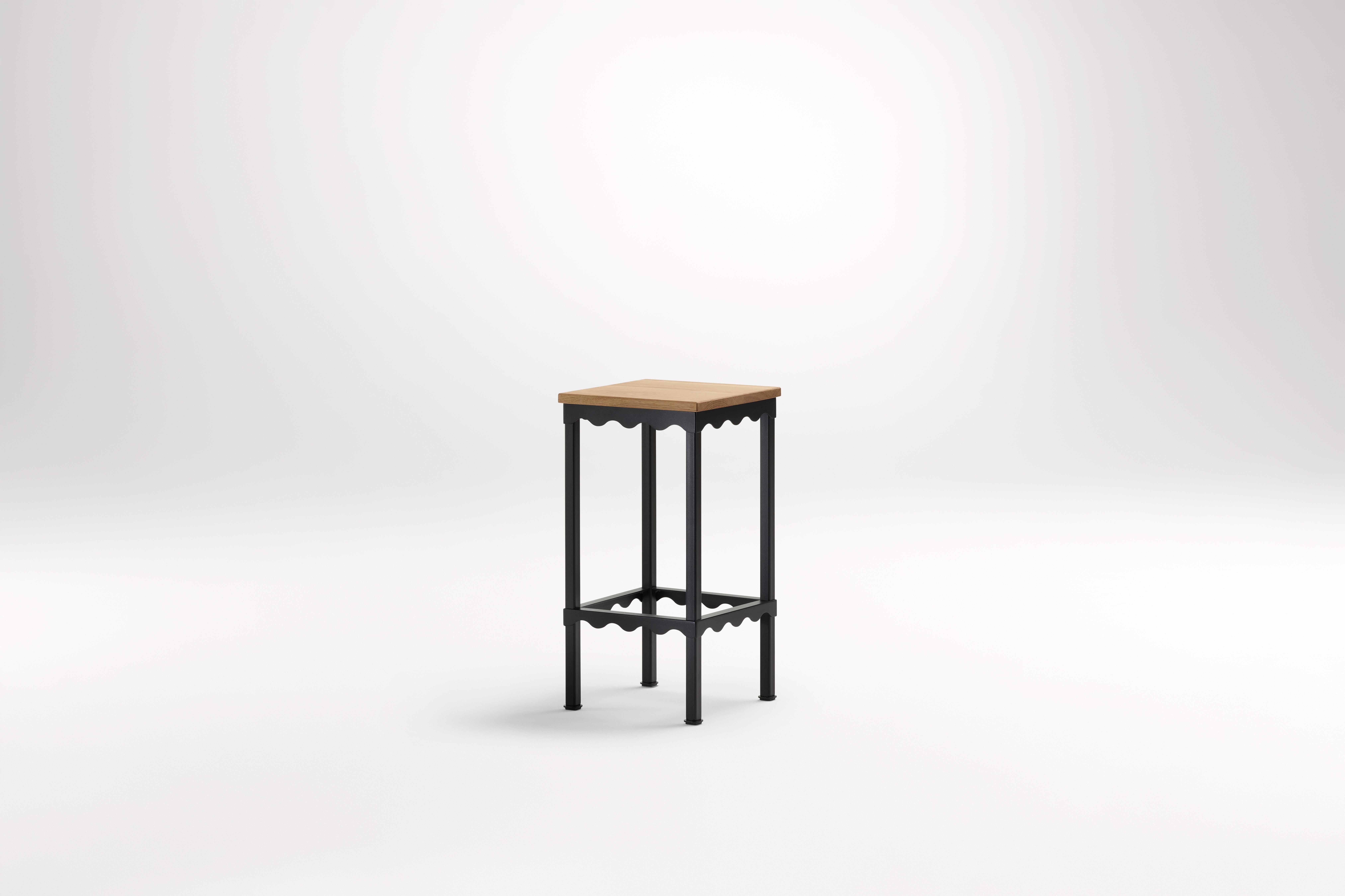 American Oak Bellini High Stool by Coco Flip In New Condition For Sale In Geneve, CH