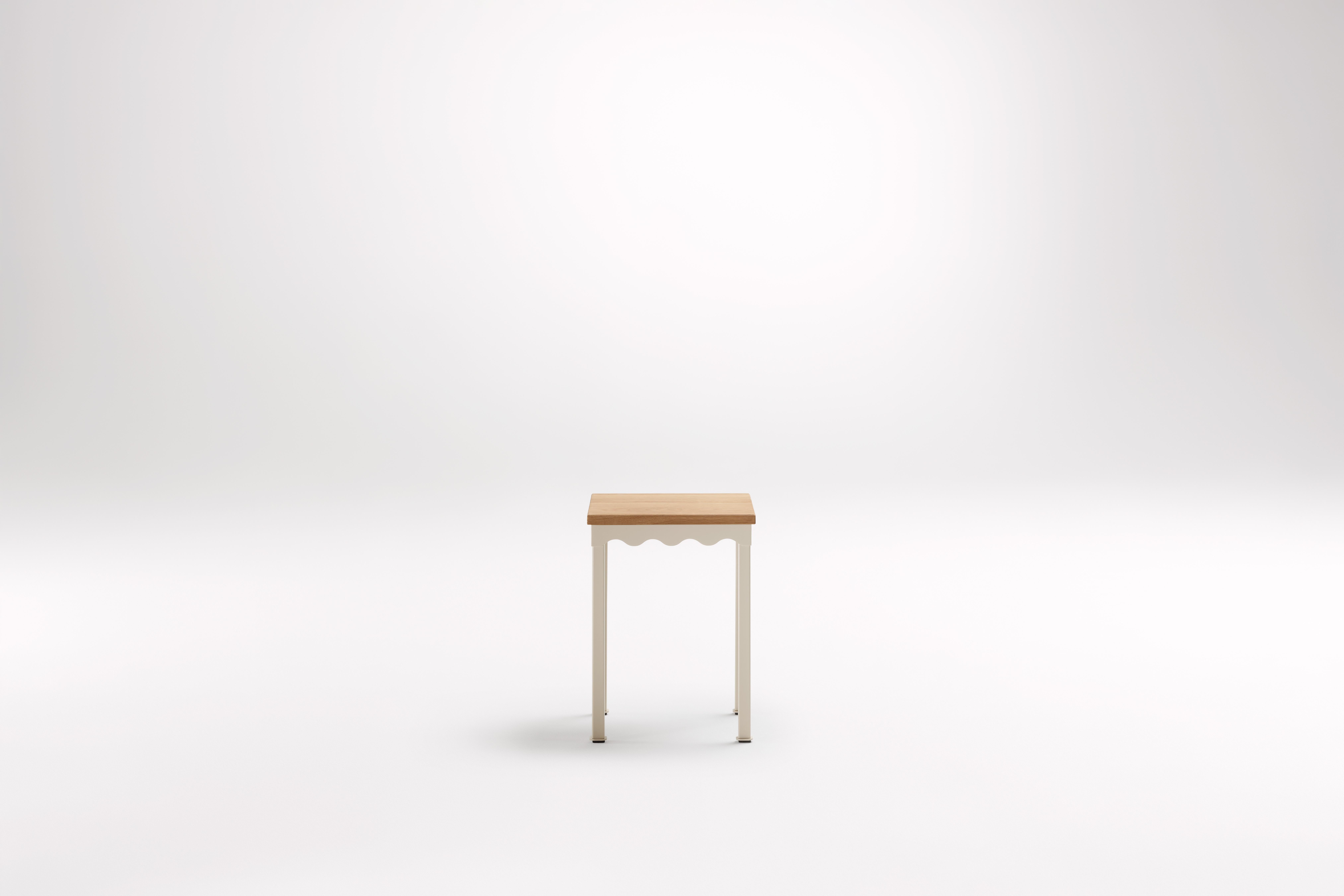 American Oak Bellini Low Stool by Coco Flip
Dimensions: D 34 x W 34 x H 45 cm
Materials: Timber / Stone tops, Powder-coated steel frame. 
Weight: 5 kg
Timber Tops :American Oak.
Frame Finishes: Textura Paperbark.

Coco Flip is a Melbourne based
