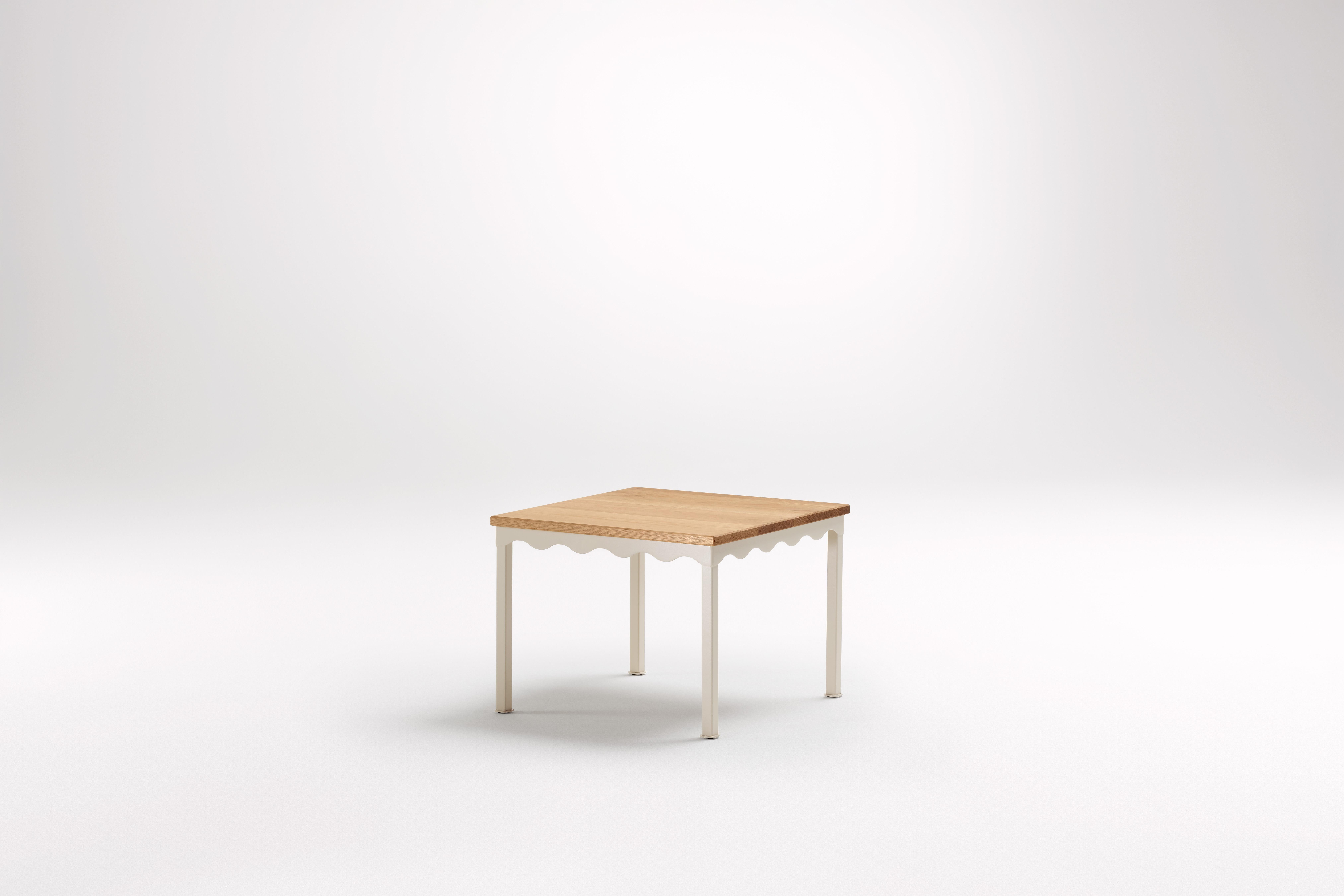 Post-Modern American Oak Bellini Side Table by Coco Flip For Sale