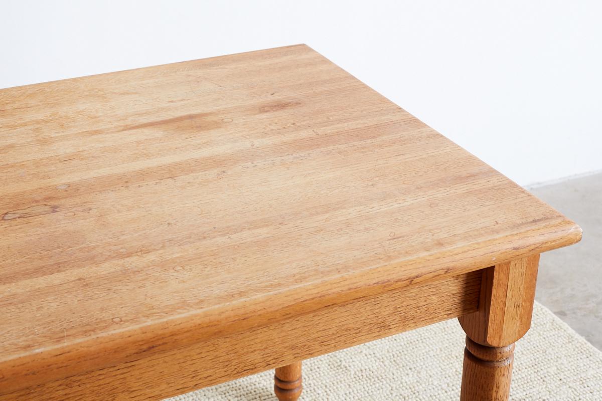 20th Century American Oak Butcher Block Style Farm Table