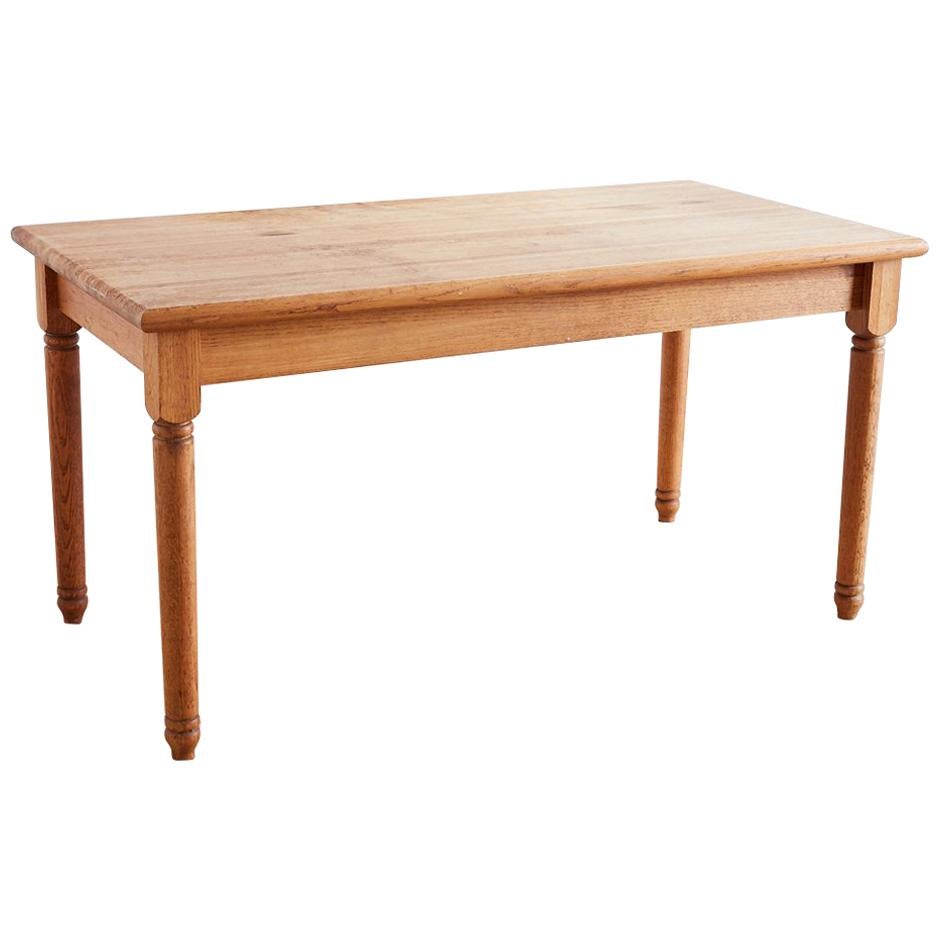 American Oak Butcher Block Style Farm Table