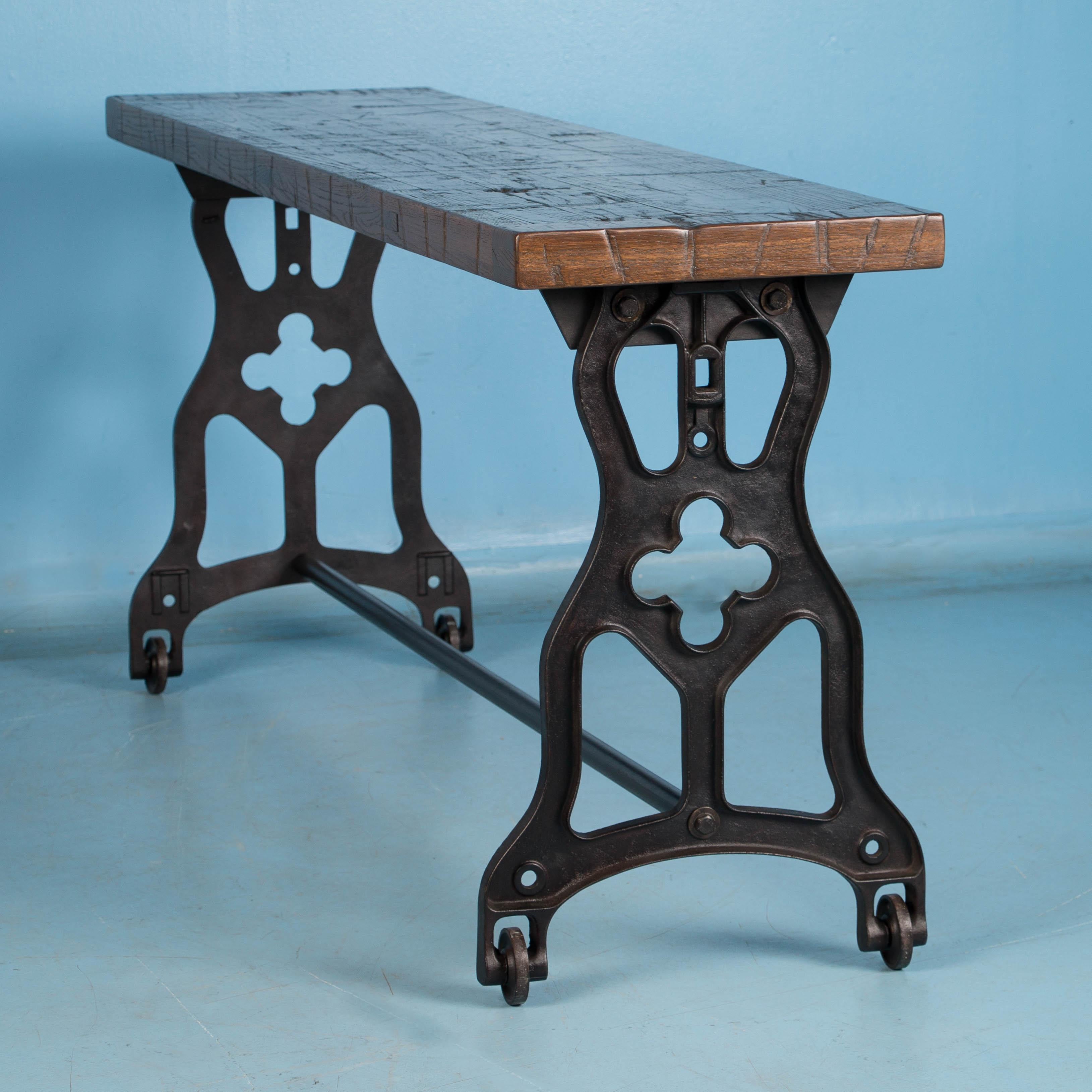 cast iron console table
