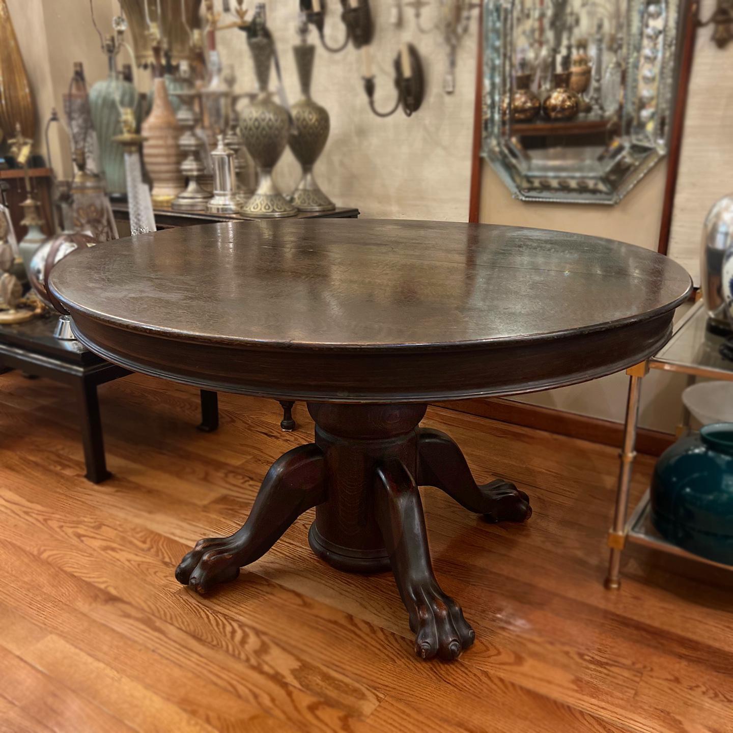 American Oak Dining Table For Sale 4