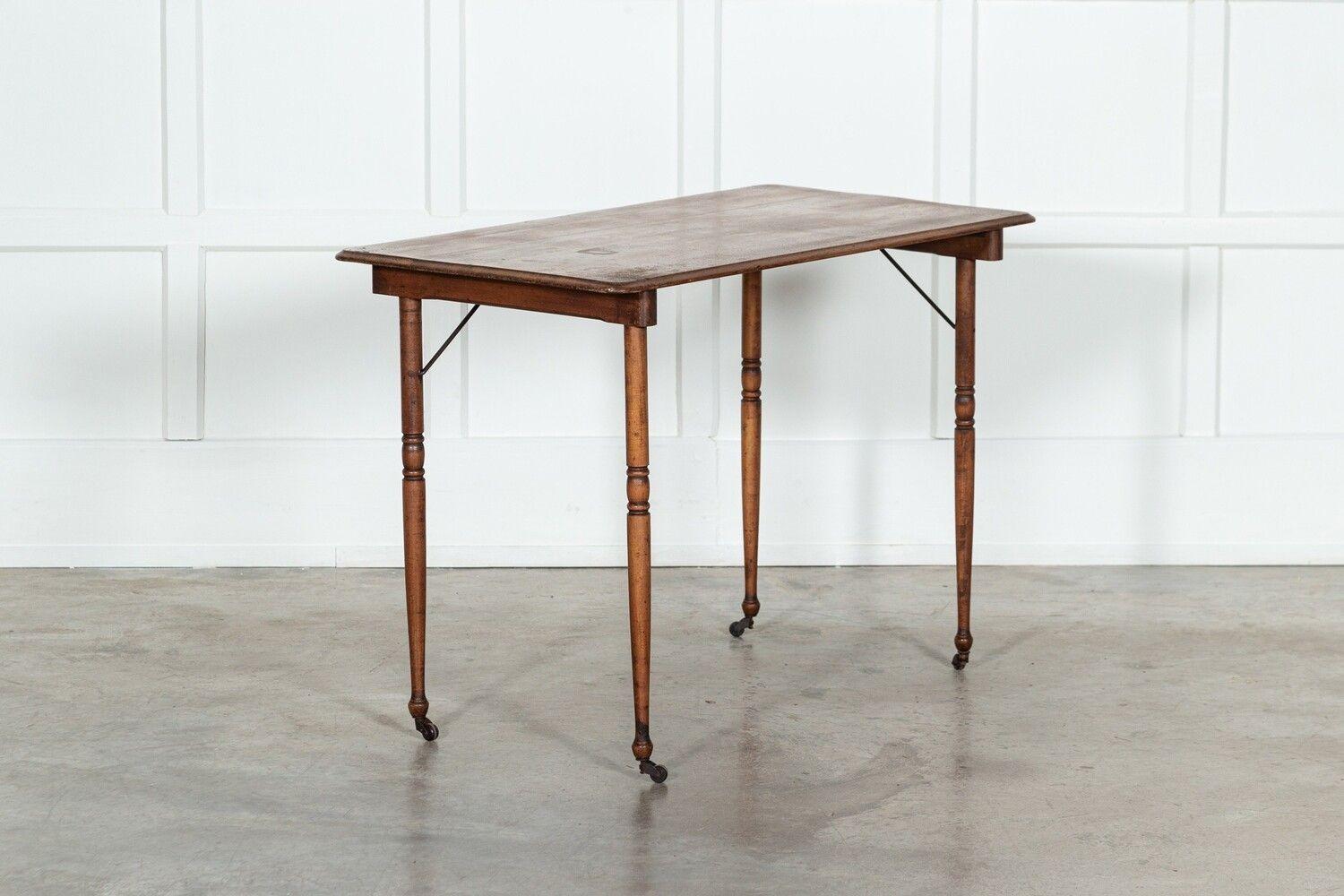 American Oak Folding Cutting/Work Table For Sale 6