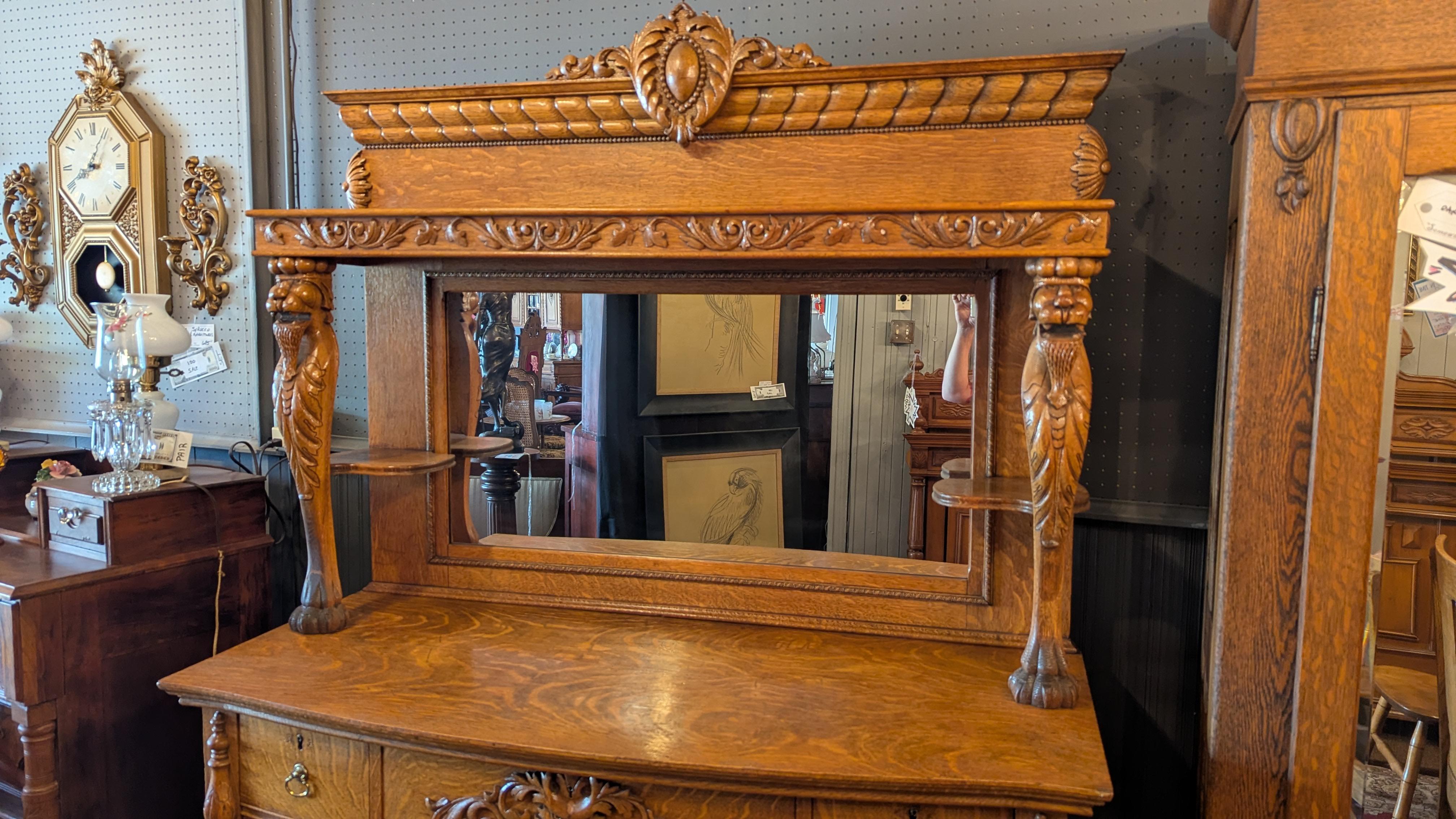 Amerikanische Eiche Griffin Sideboard im Angebot 10