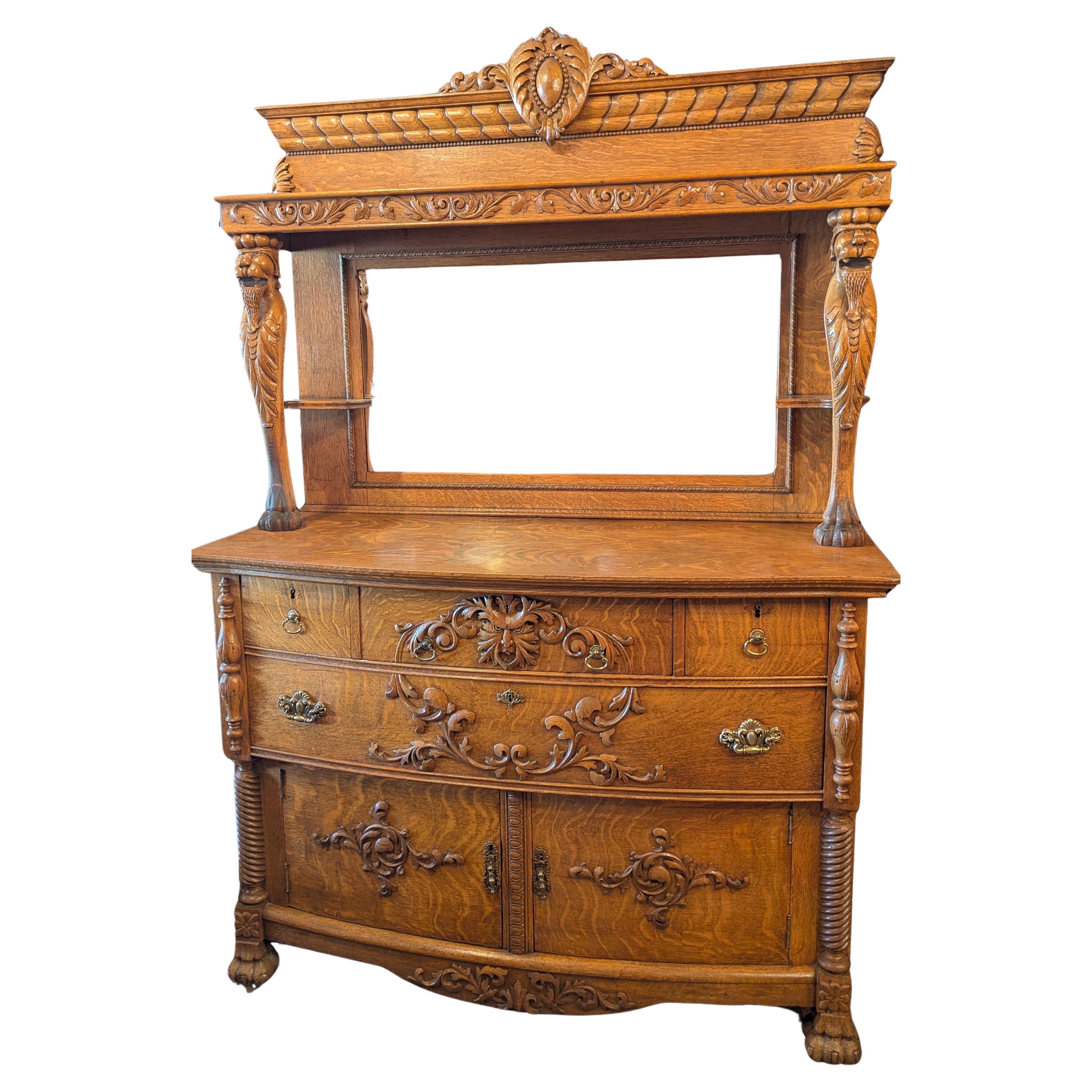 American Oak Griffin Sideboard