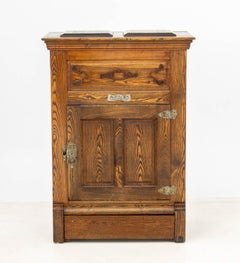 American Oak Ice Box Chest