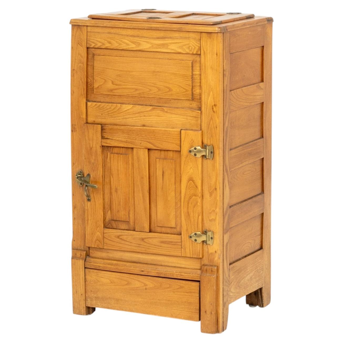 American Oak Ice Box Chest